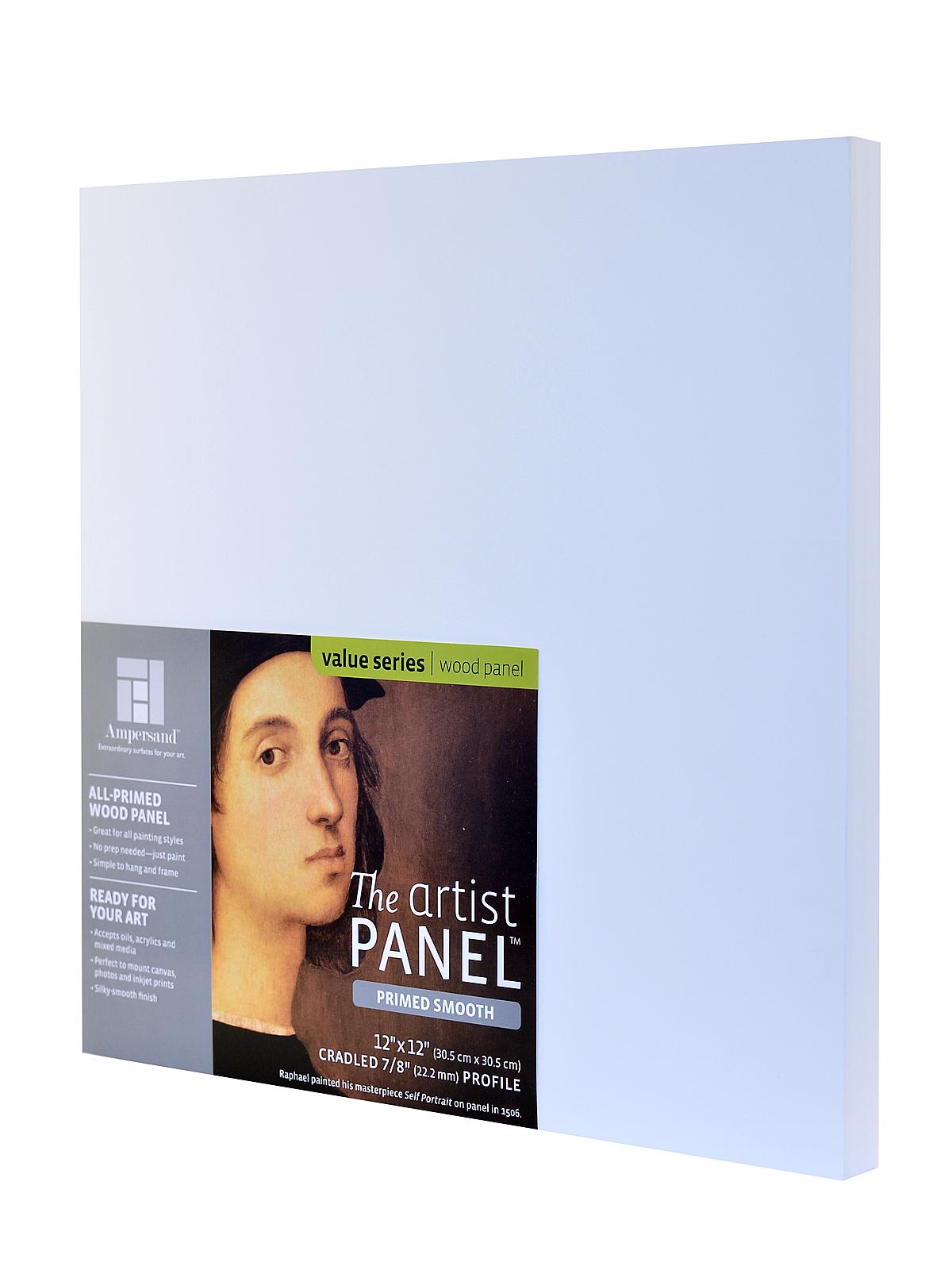 The Artist Panel Primed Smooth Cradled Profile 7 8 in. 12 in. x 12 in.