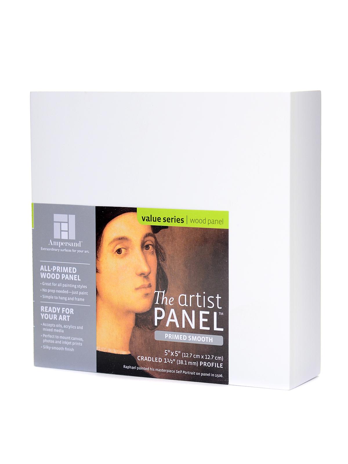 The Artist Panel Primed Smooth Cradled Profile 1 1 2 In. 5 In. X 5 In.