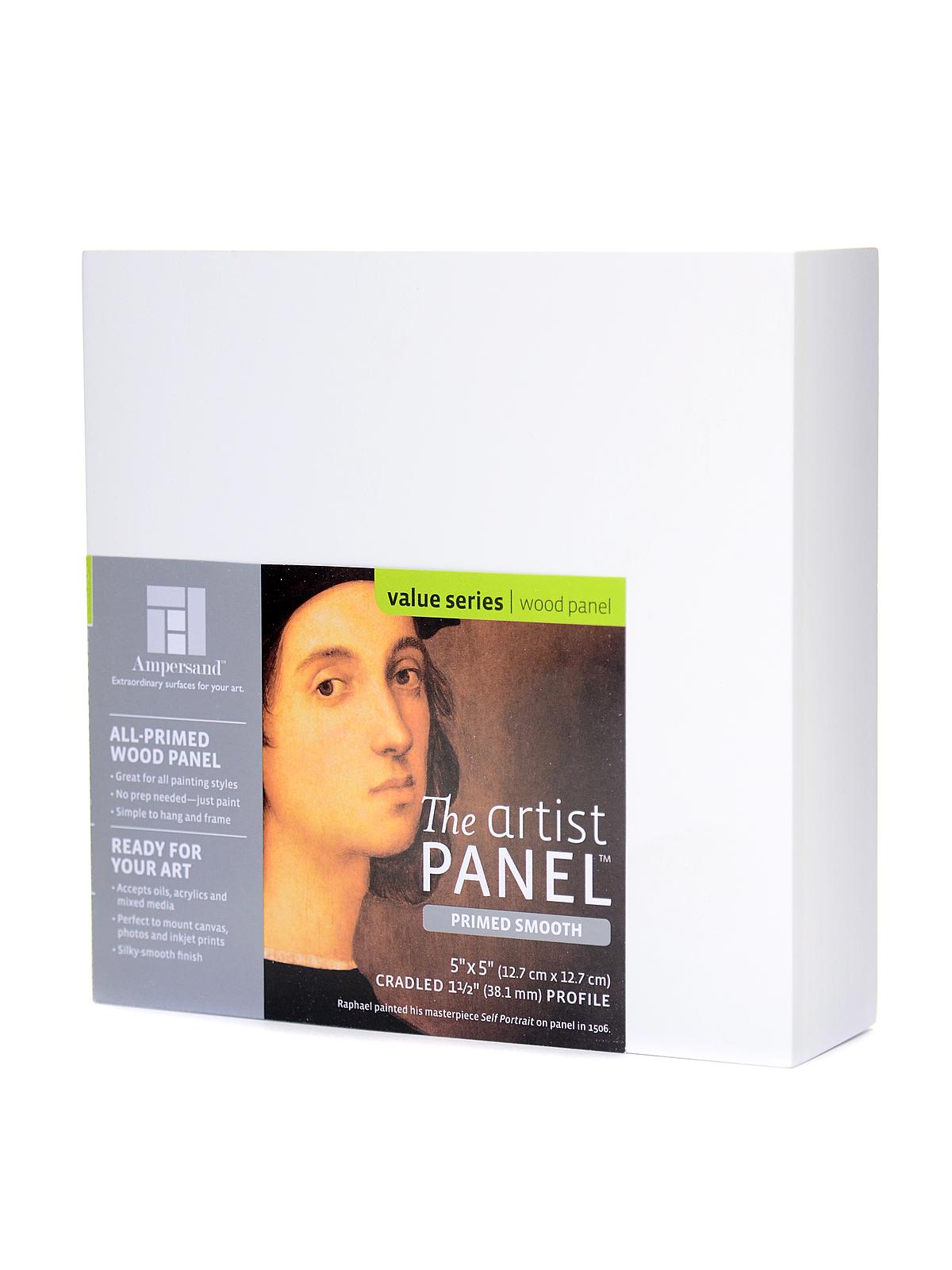 The Artist Panel Primed Smooth Cradled Profile 1 1 2 in. 5 in. x 5 in.