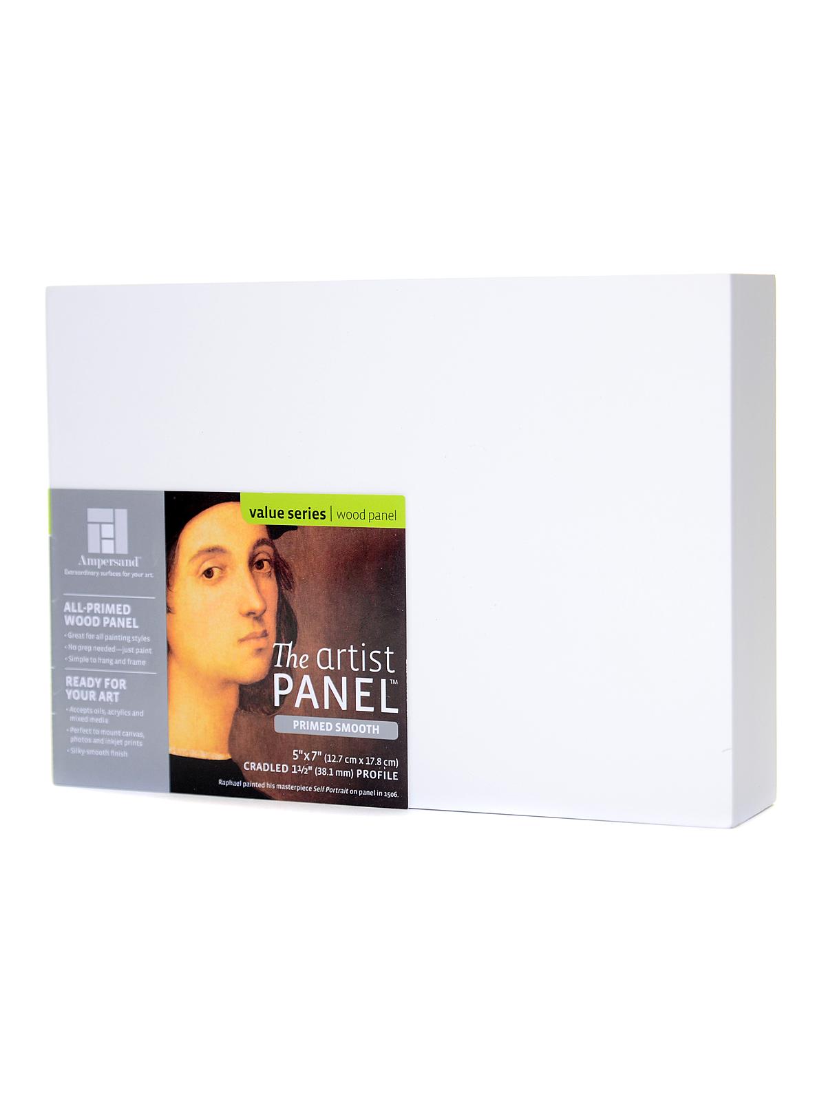 The Artist Panel Primed Smooth Cradled Profile 1 1 2 in. 5 in. x 7 in.