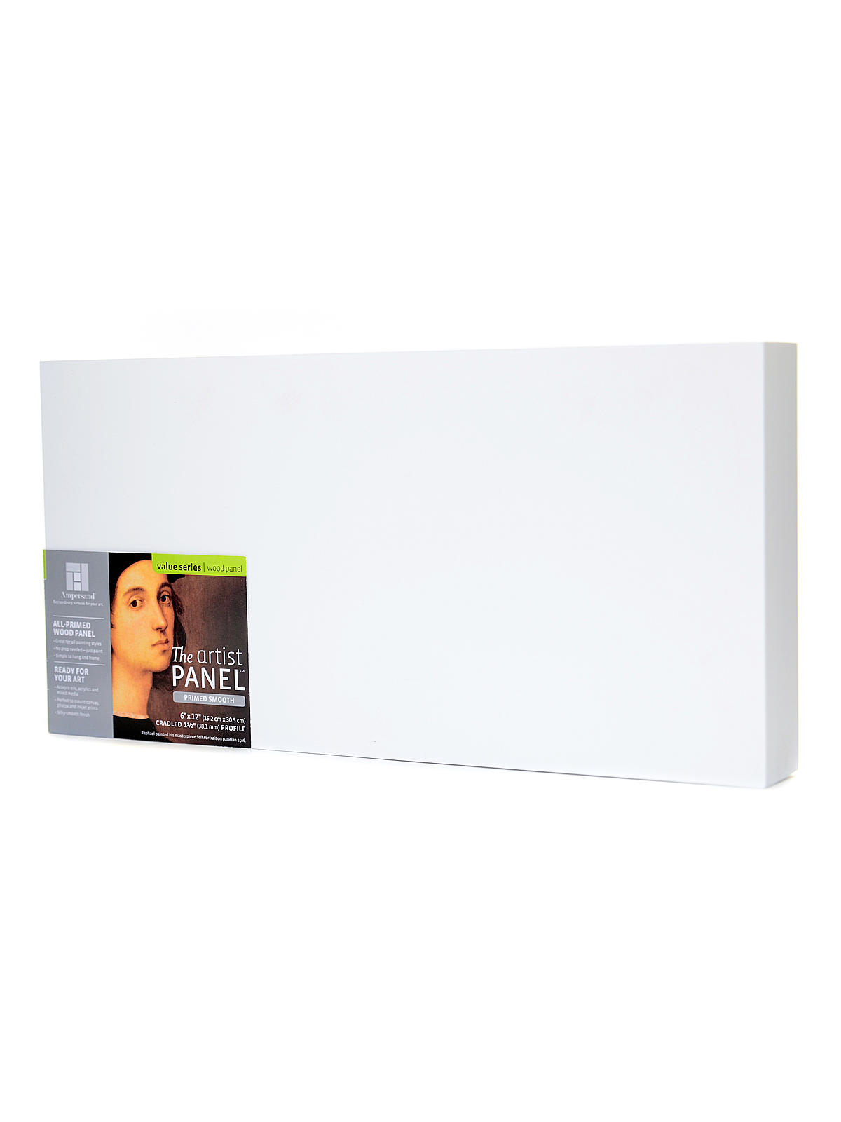 The Artist Panel Primed Smooth Cradled Profile 1 1 2 in. 6 in. x 12 in.