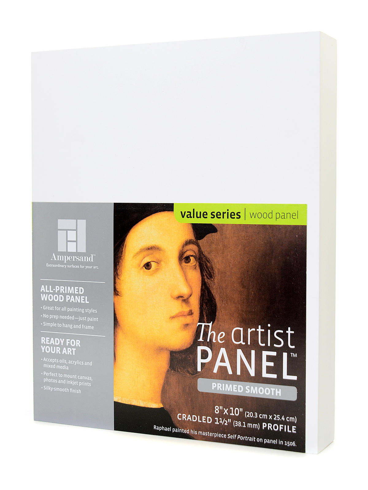 The Artist Panel Primed Smooth Cradled Profile 1 1 2 in. 8 in. x 10 in.