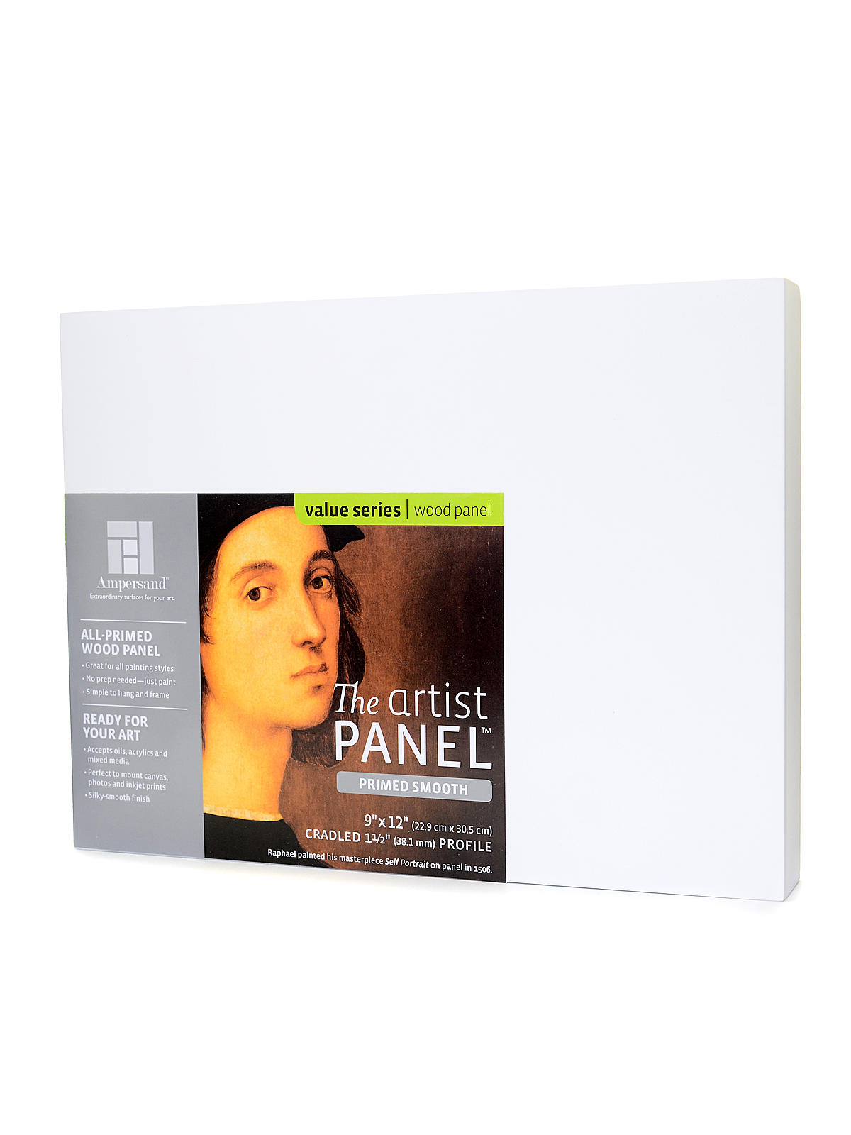 The Artist Panel Primed Smooth Cradled Profile 1 1 2 in. 9 in. x 12 in.
