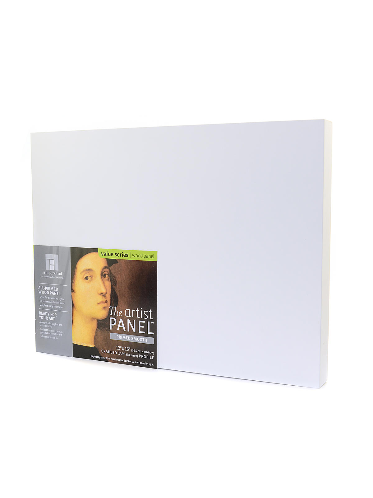The Artist Panel Primed Smooth Cradled Profile 1 1 2 in. 12 in. x 16 in.
