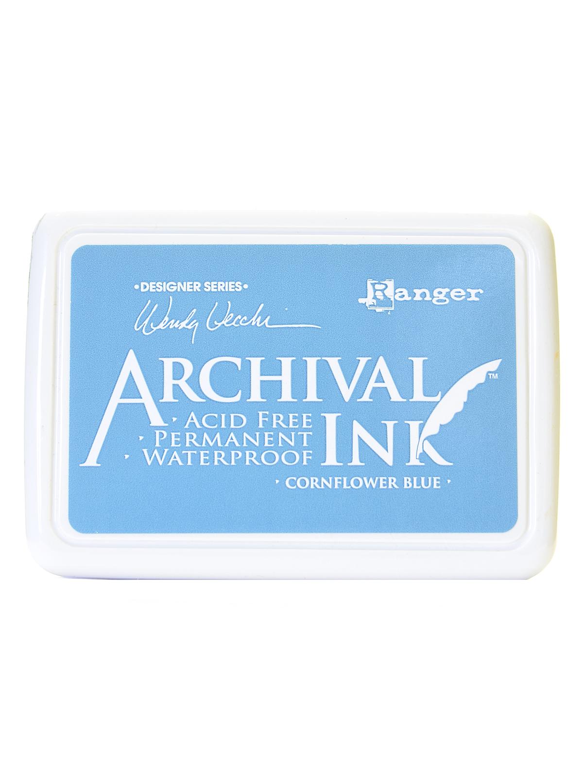 Archival Ink Wendy Vecchi Designer Series cornflower blue 2 1 2 in. x 3 3 4 in. pad