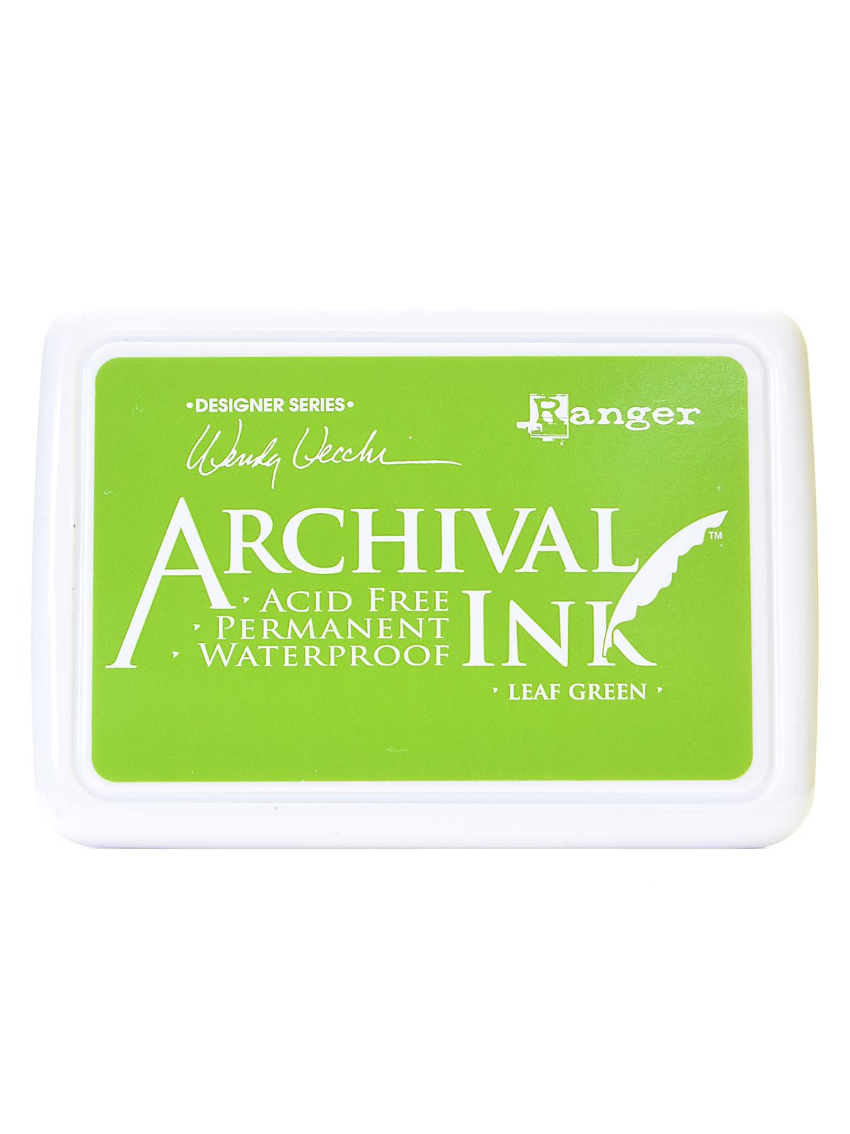 Archival Ink Wendy Vecchi Designer Series fern green 2 1 2 in. x 3 3 4 in. pad