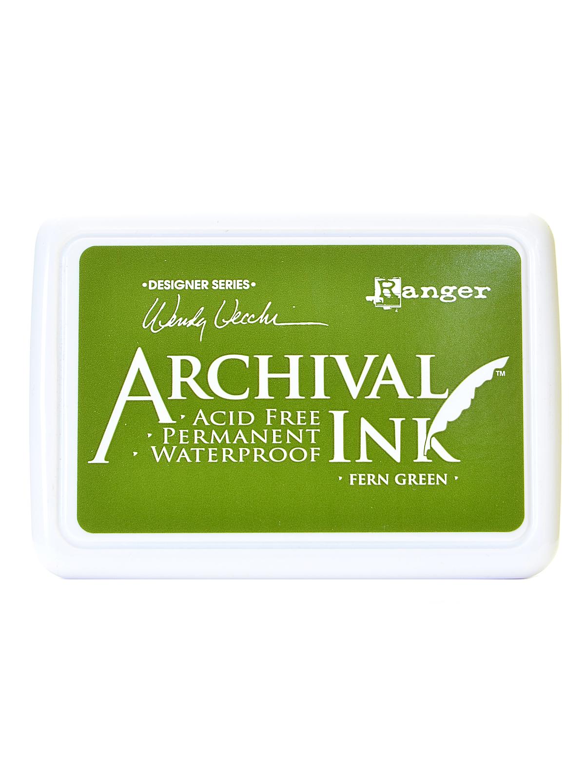 Archival Ink Wendy Vecchi Designer Series leaf green 2 1 2 in. x 3 3 4 in. pad