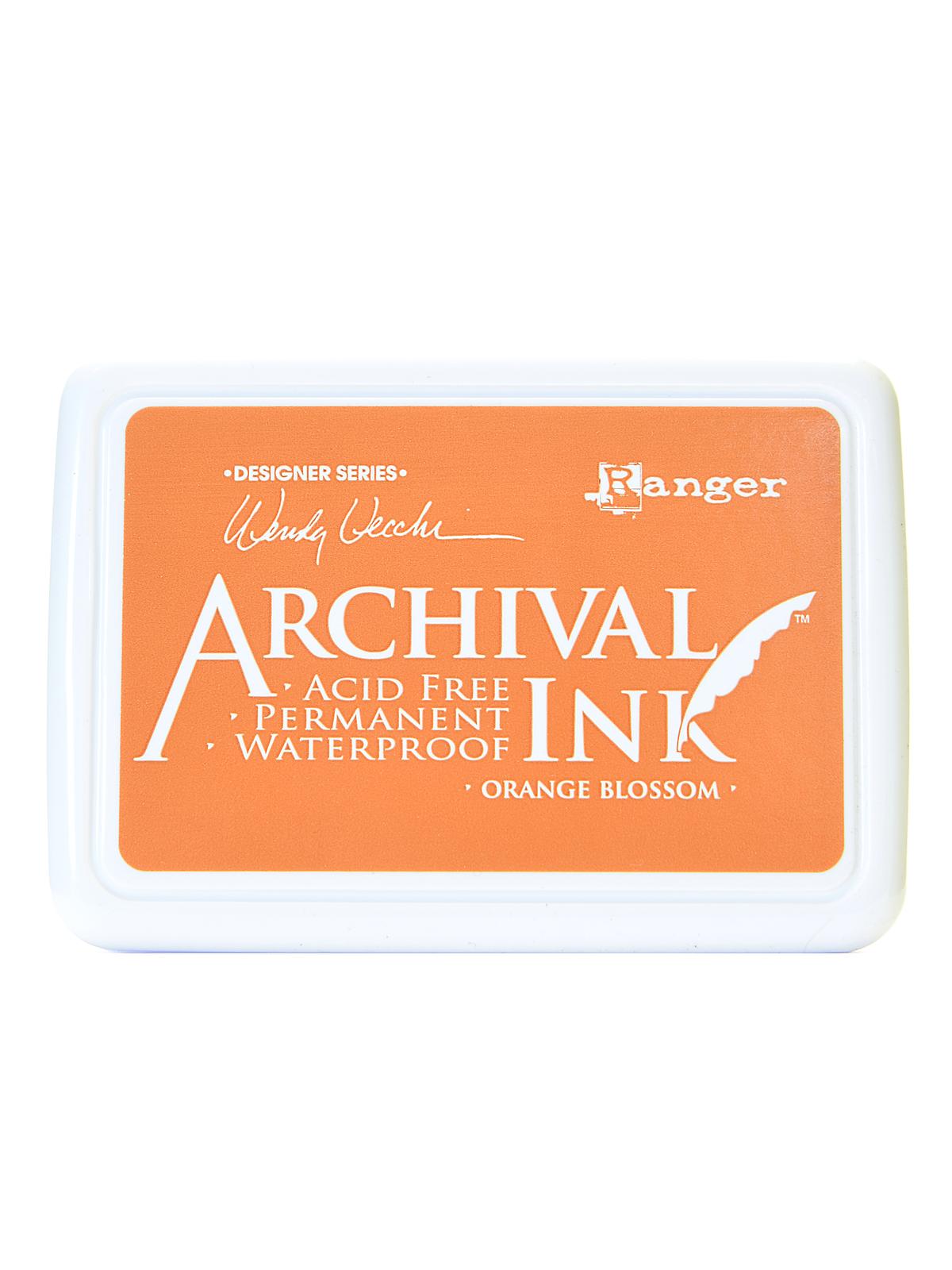 Archival Ink Wendy Vecchi Designer Series orange blossom 2 1 2 in. x 3 3 4 in. pad