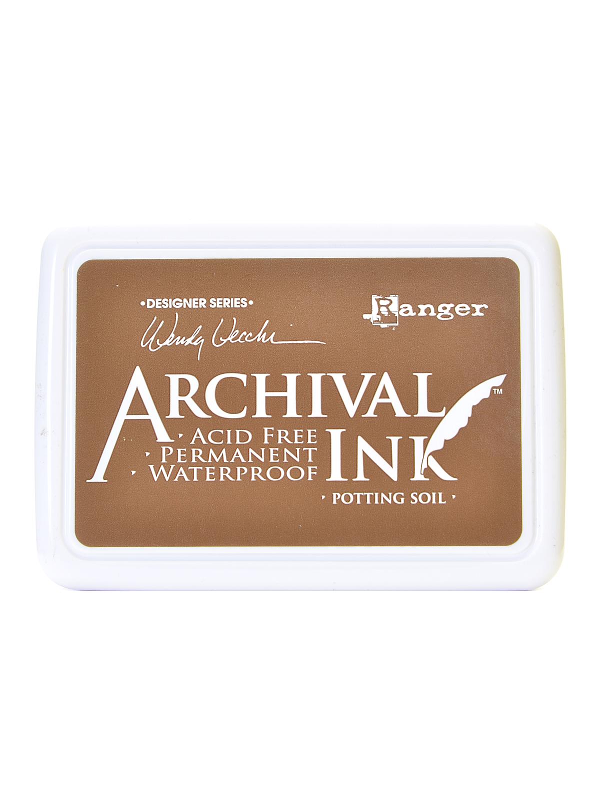 Archival Ink Wendy Vecchi Designer Series potting soil 2 1 2 in. x 3 3 4 in. pad
