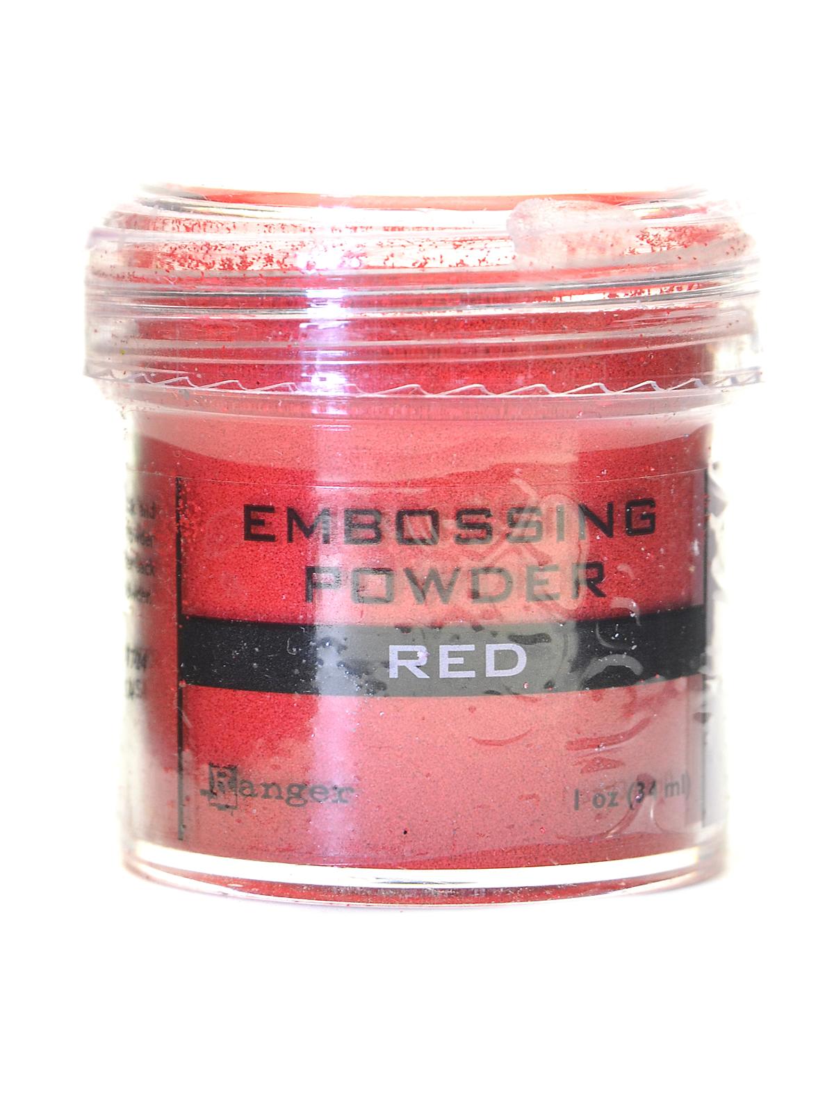 Embossing Powder Red 1 Oz. Jar