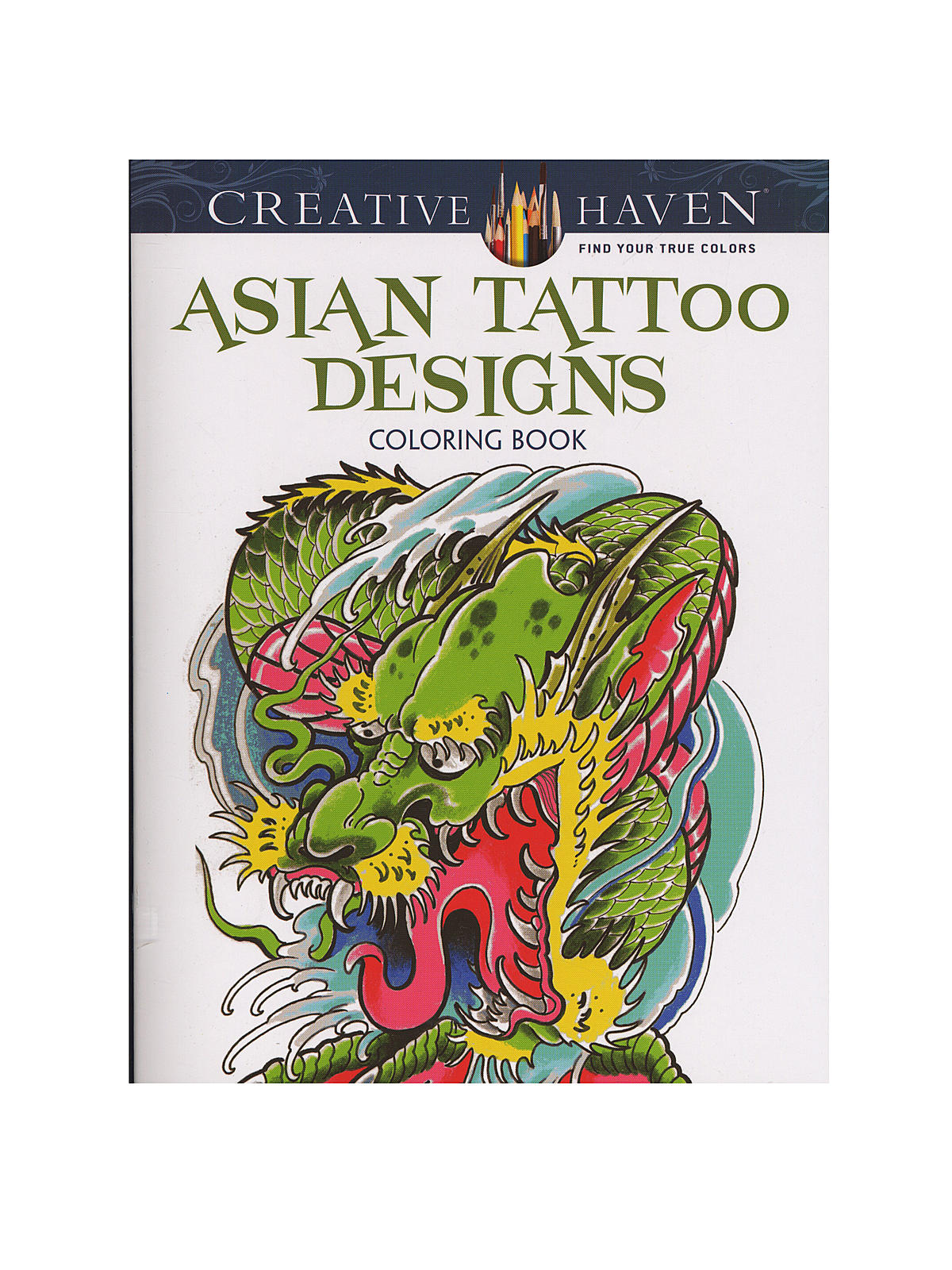 Creative Haven Coloring Books Asian Tattoo Design