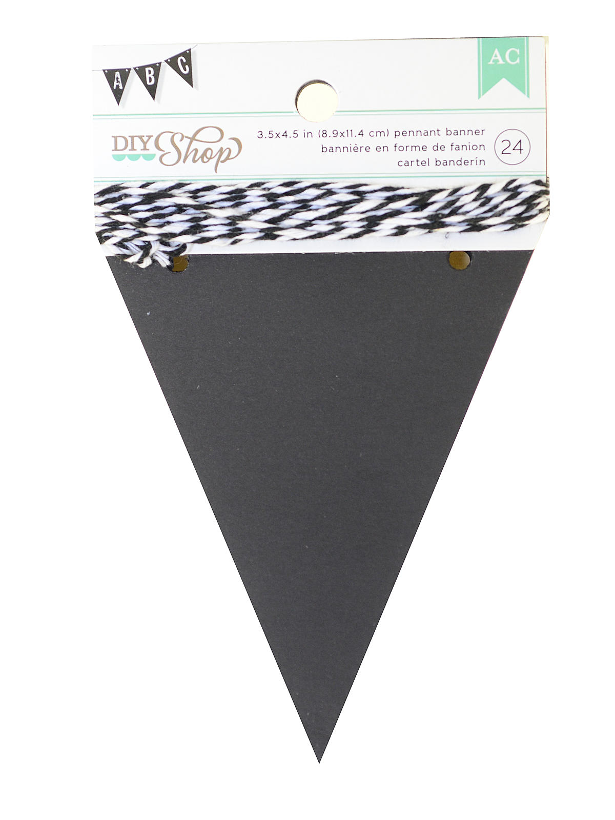 Diy Shop Chalkboard Banner Pennant Pack Of 24