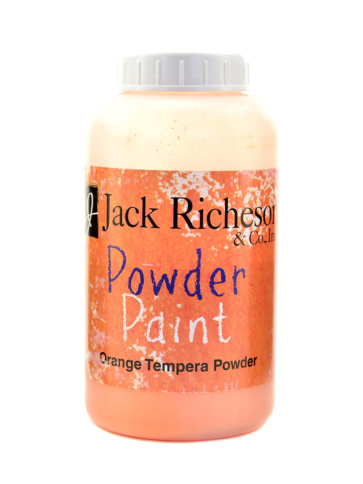 Powder Tempera Paint orange 16 oz. jar
