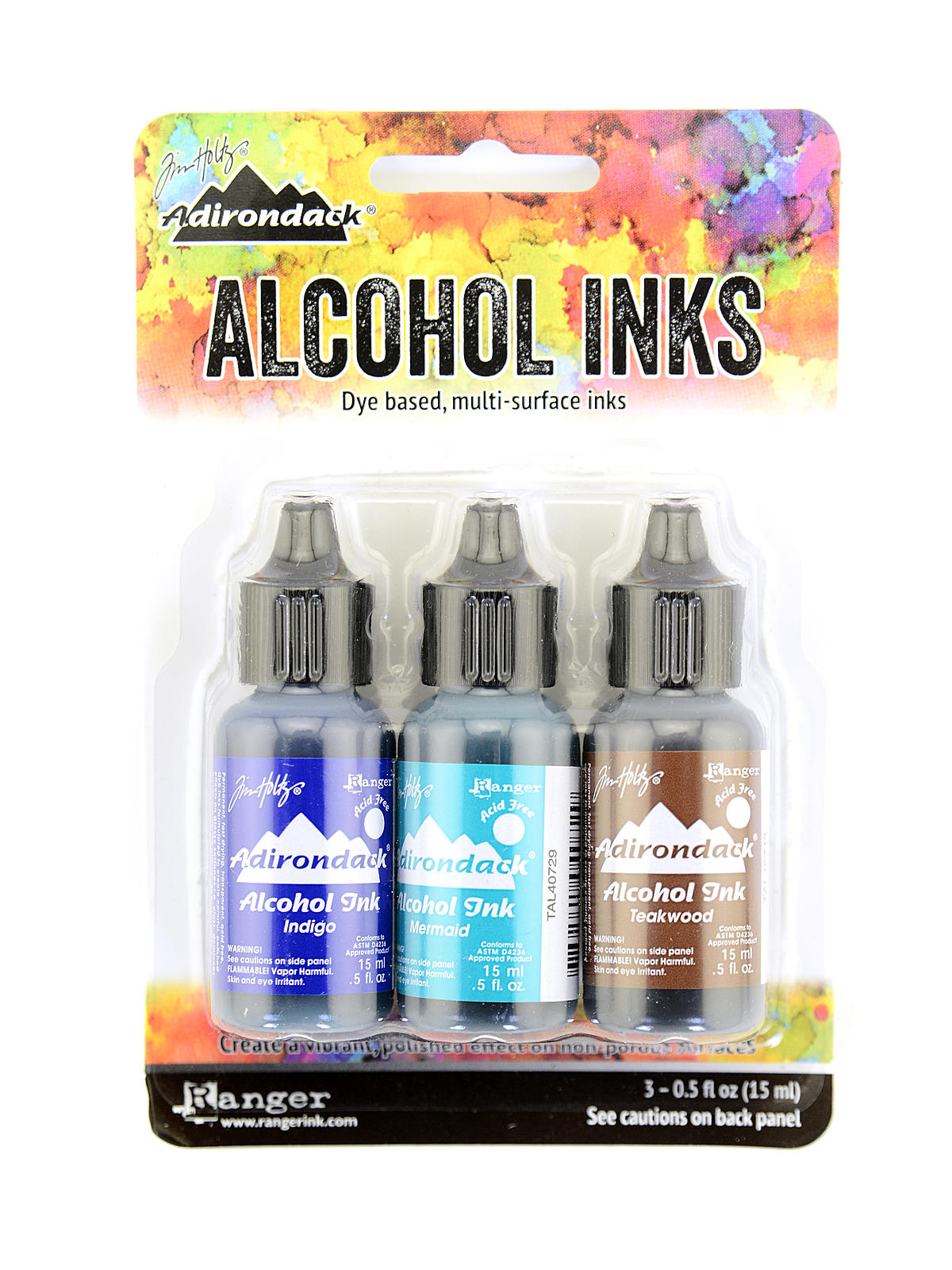 Tim Holtz Alcohol Ink Sets mariner indigo, mermaid, teakwood