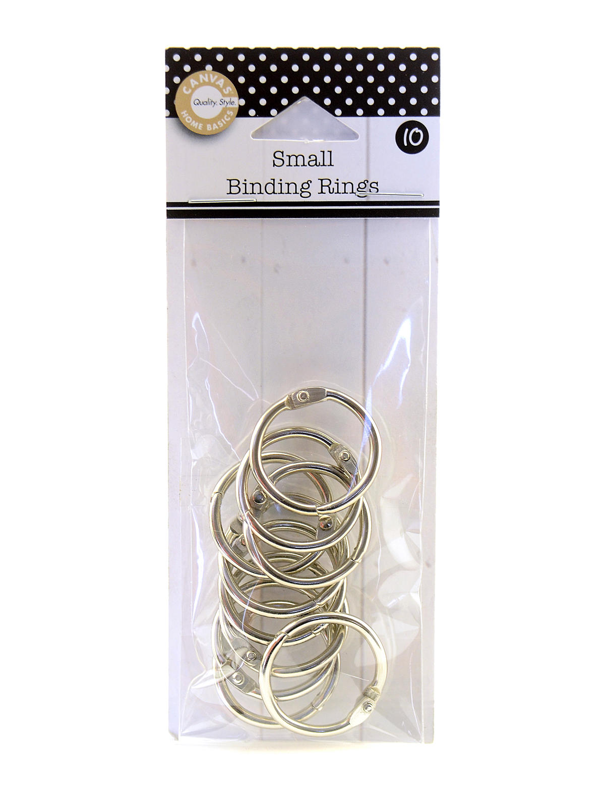 Binding Rings chrome small pack of 10