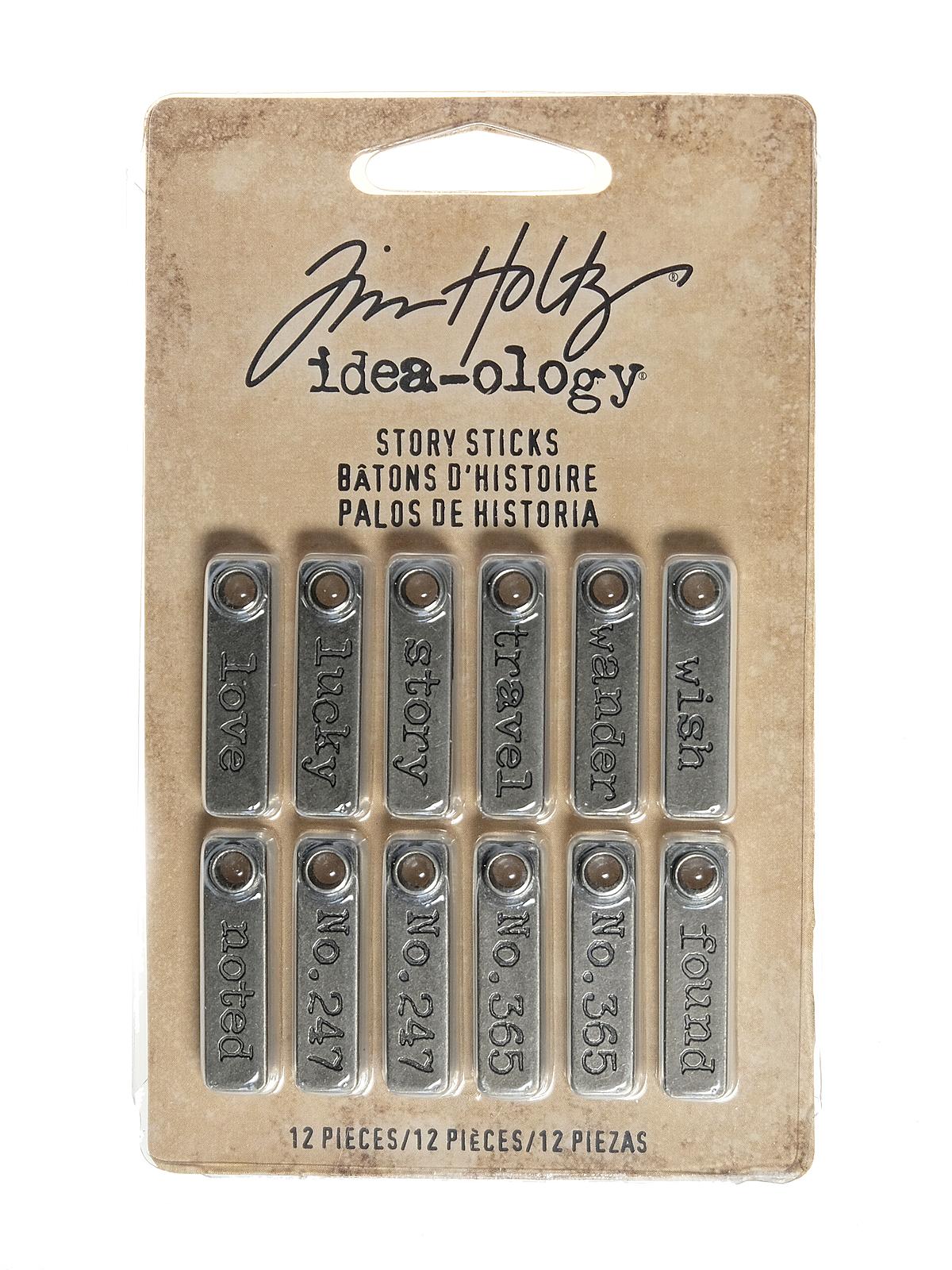 Idea-ology Findings story sticks metal strips pack of 12