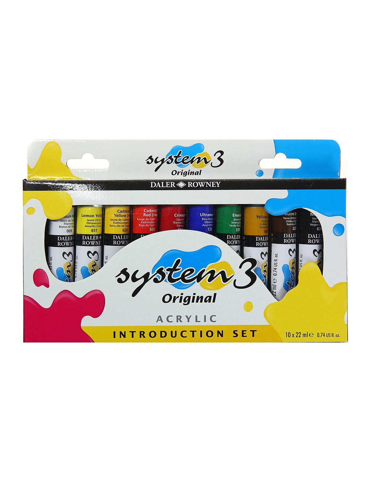 System3 Acrylic Paint Sets intro set