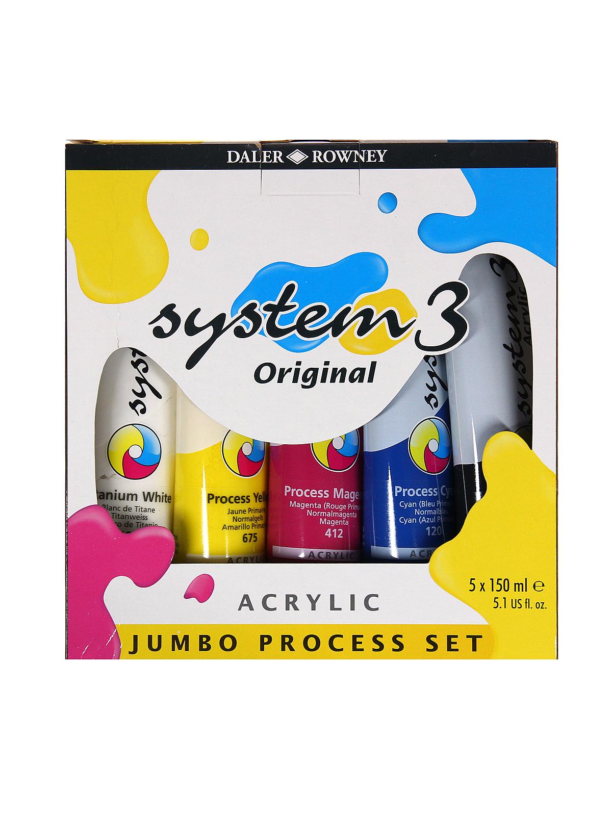 System3 Acrylic Paint Sets jumbo process set