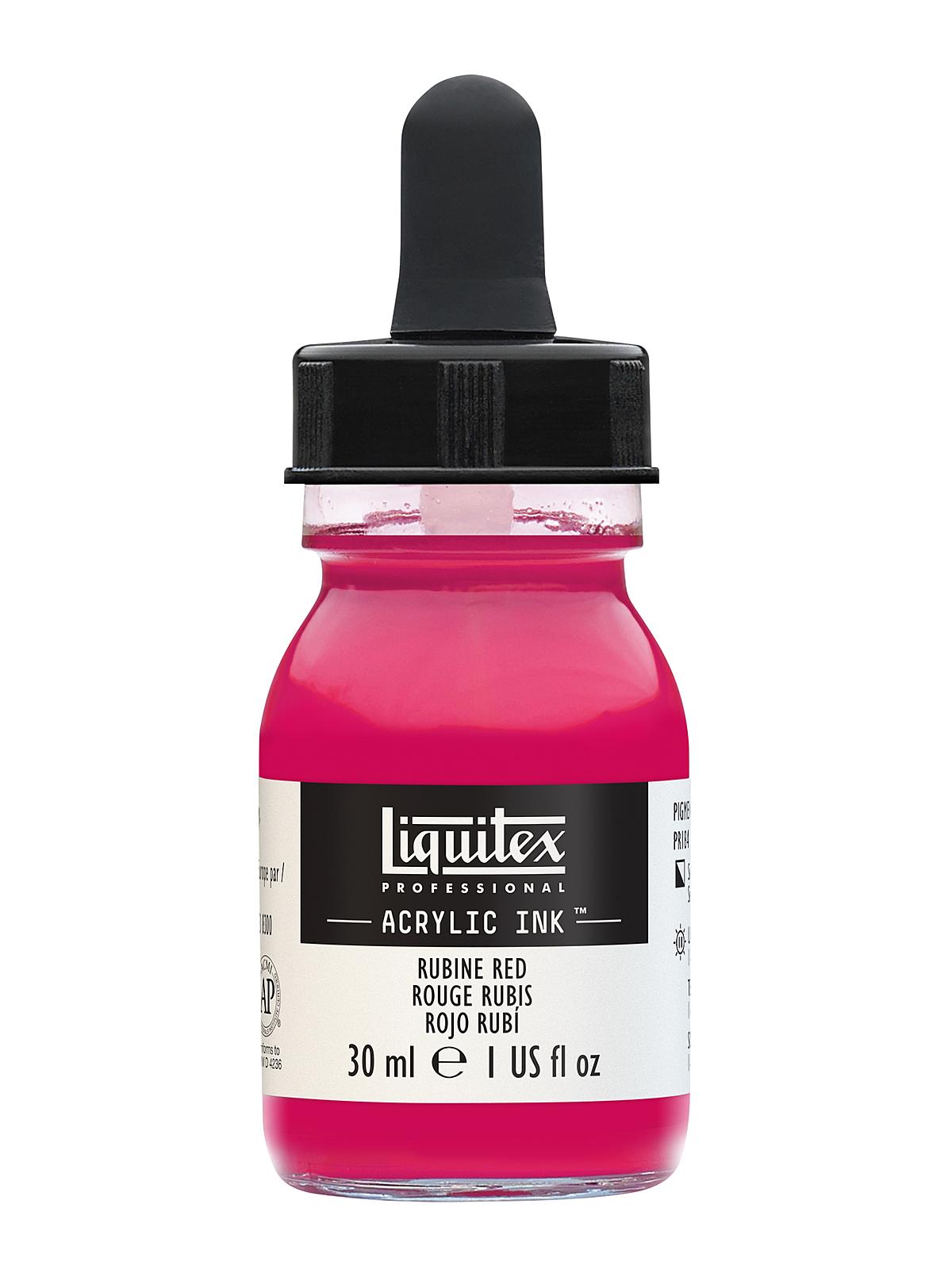 Professional Acrylic Inks rubine red 388 30 ml