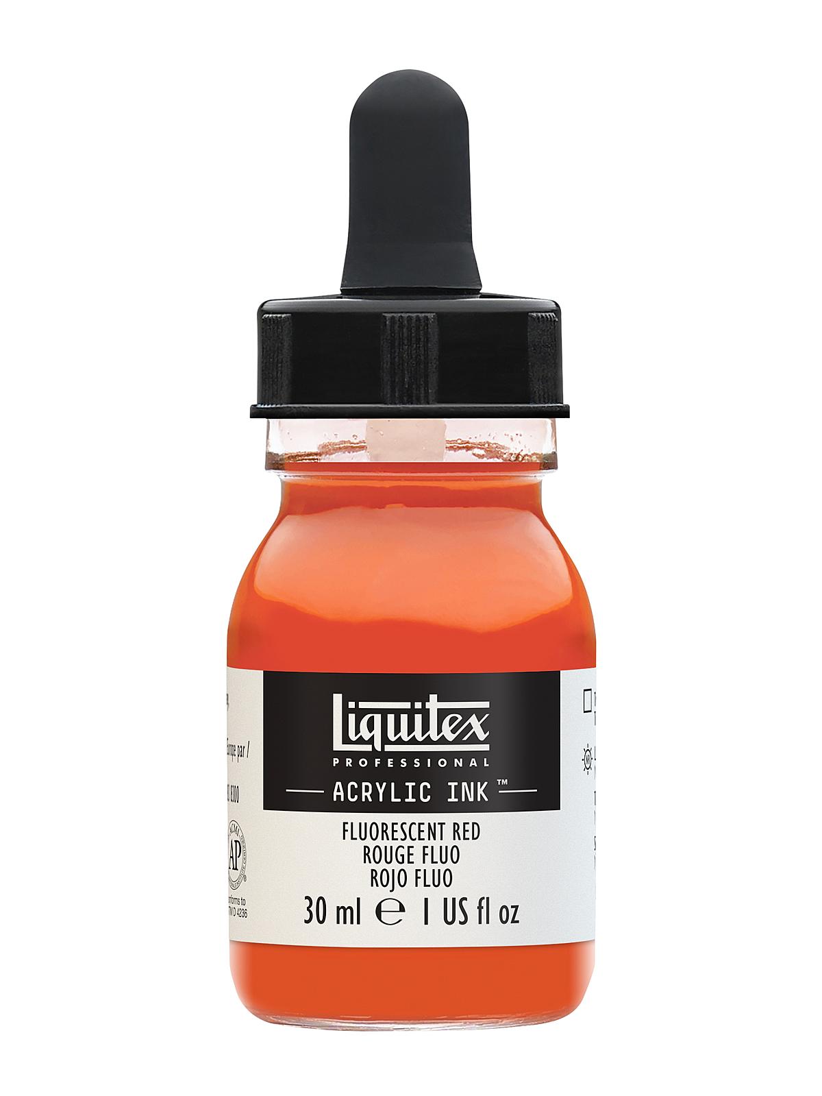 Professional Acrylic Inks fluorescent red 983 30 ml