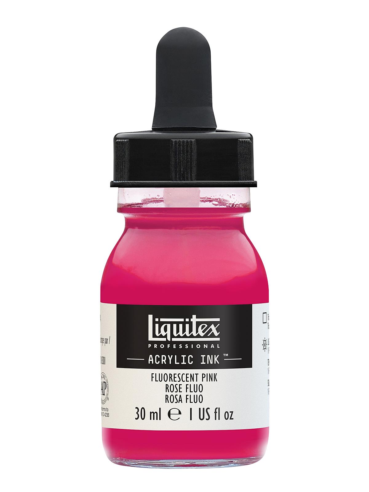 Professional Acrylic Inks fluorescent pink 987 30 ml