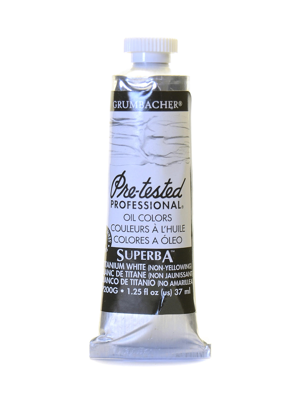 Pre-Tested Artists Oil Colors superba white P200 1.25 oz.