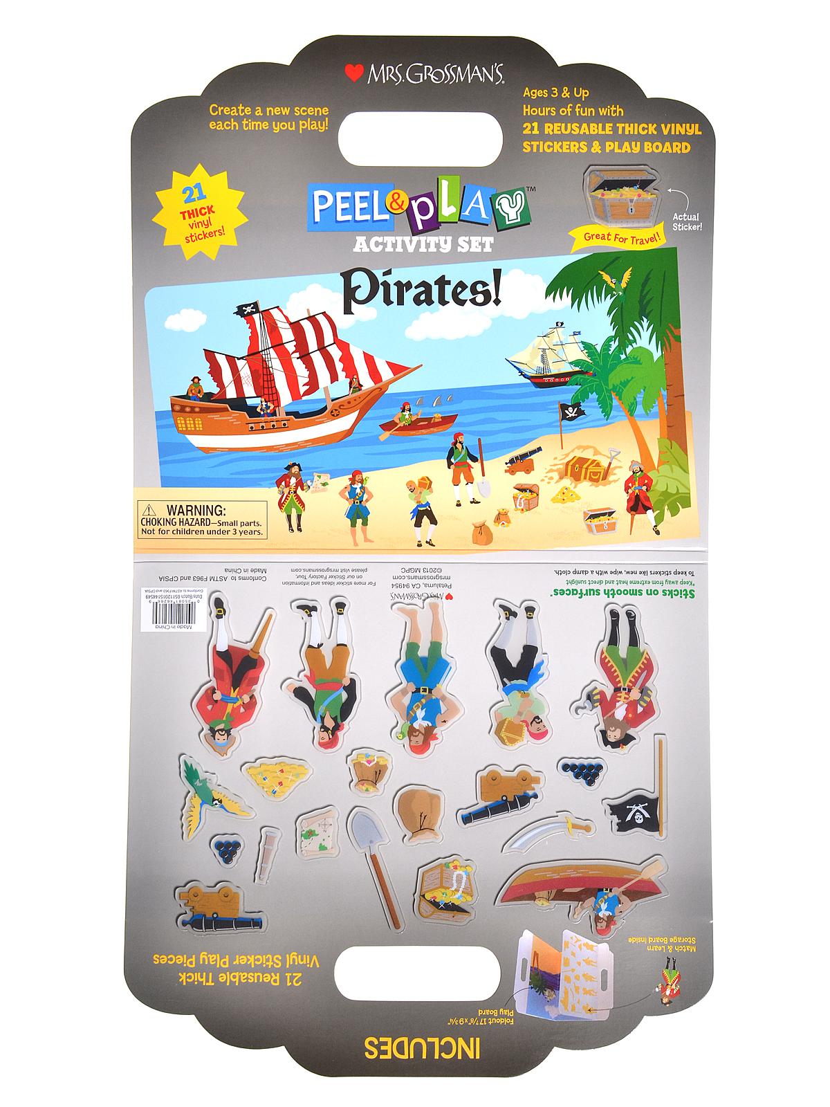 Peel and Play Activity Sets pirates 21 pieces
