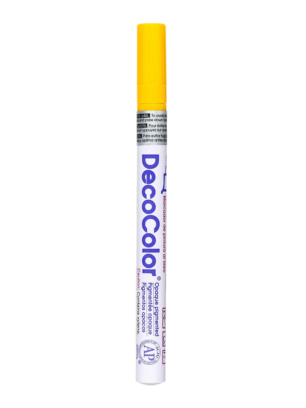 Decocolor Oil-Based Paint Markers yellow extra fine