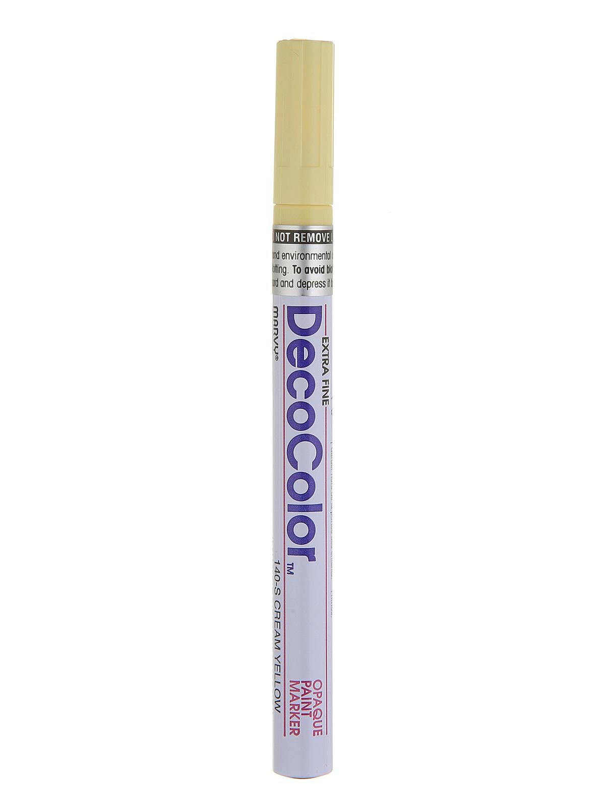 Decocolor Oil-Based Paint Markers cream yellow extra fine