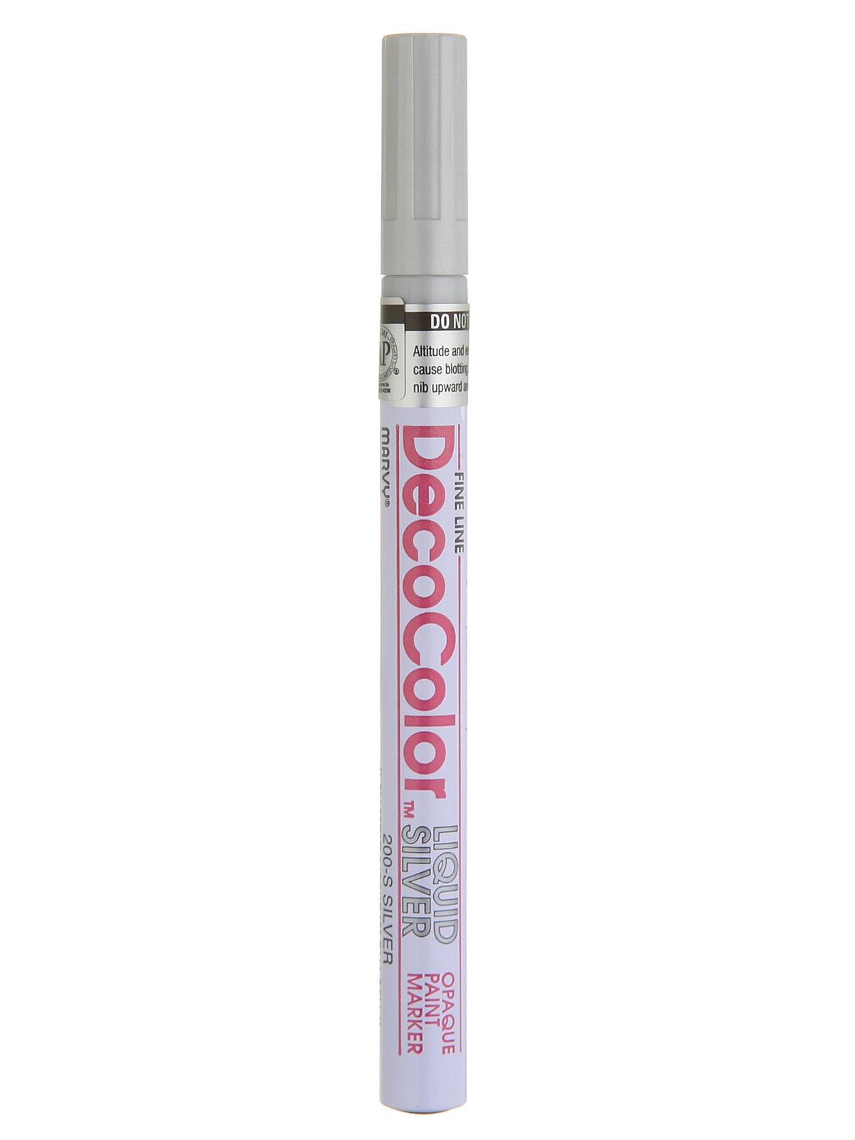 Decocolor Oil-Based Paint Markers silver fine