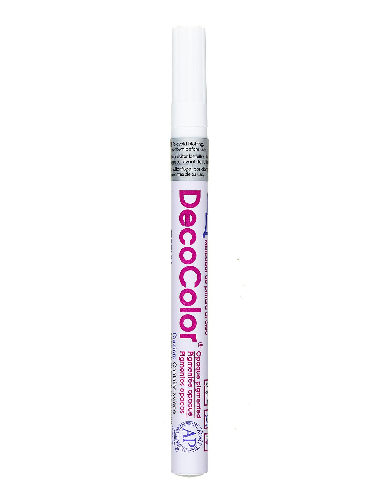 Decocolor Oil-Based Paint Markers white fine