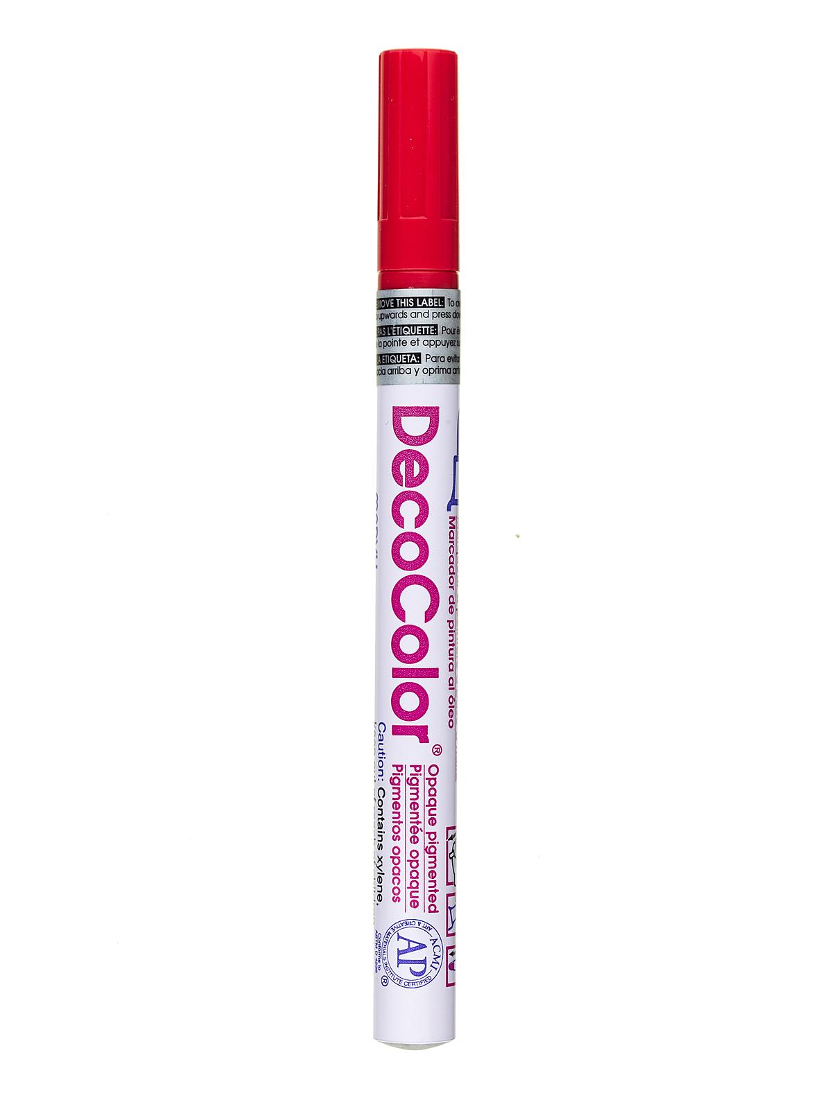 Decocolor Oil-Based Paint Markers red fine