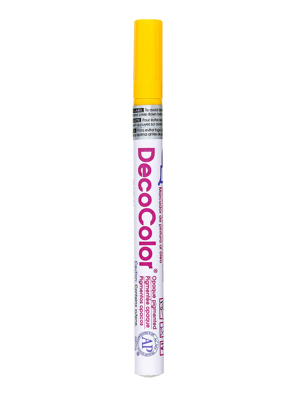 Decocolor Oil-Based Paint Markers yellow fine