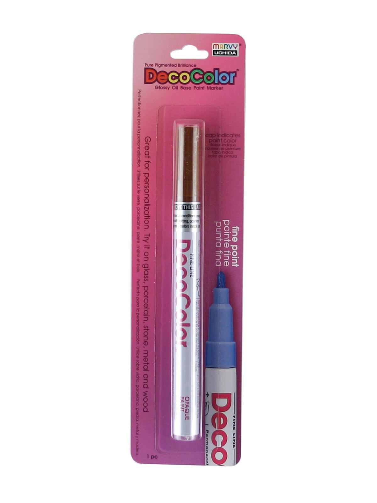 Decocolor Oil-Based Paint Markers brown fine