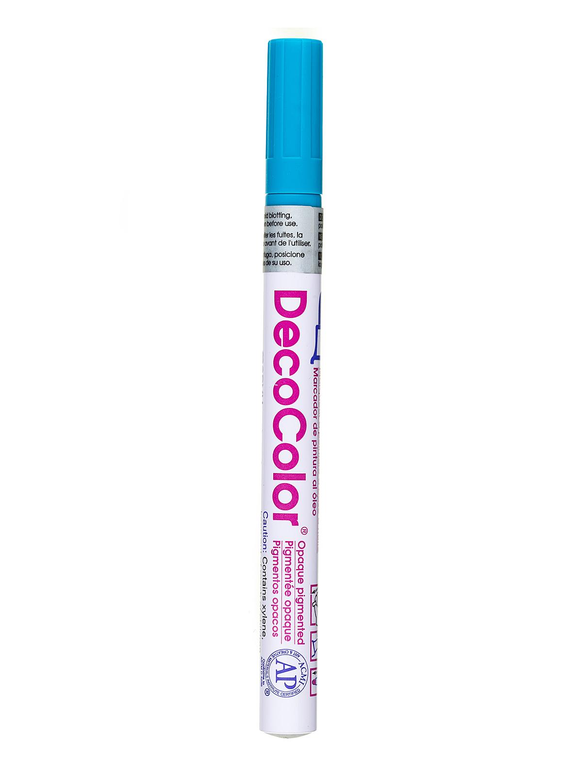 Decocolor Oil-Based Paint Markers light blue fine