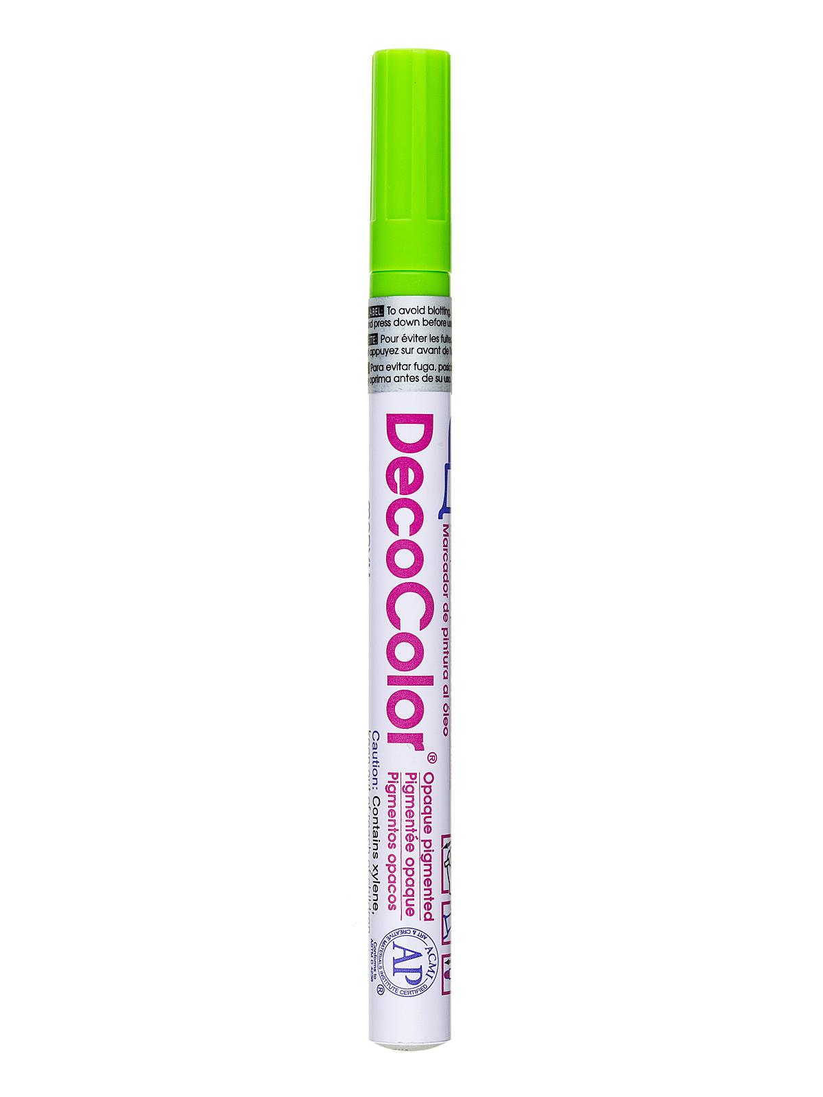 Decocolor Oil-Based Paint Markers light green fine