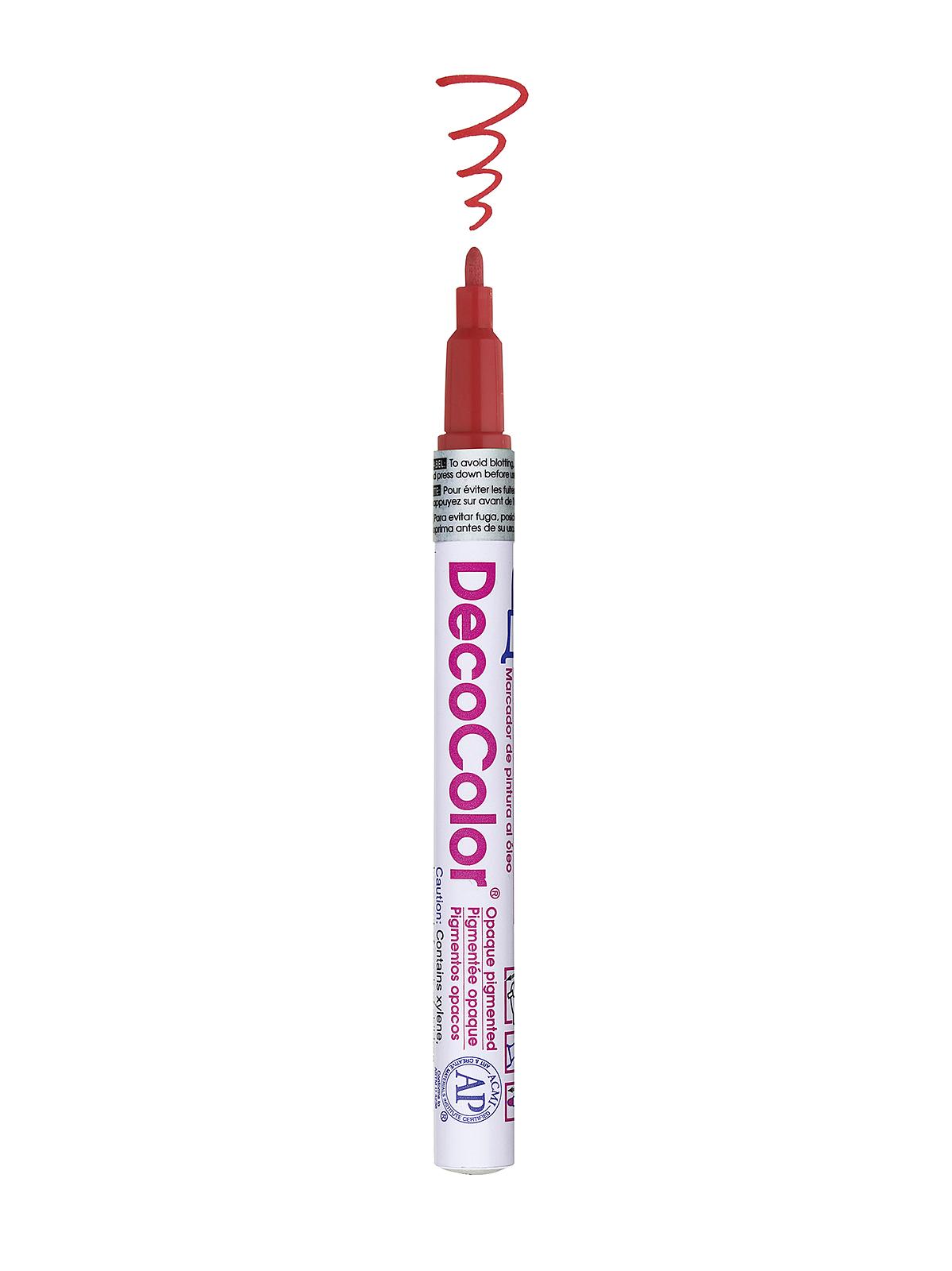 Decocolor Oil-Based Paint Markers crimson lake fine