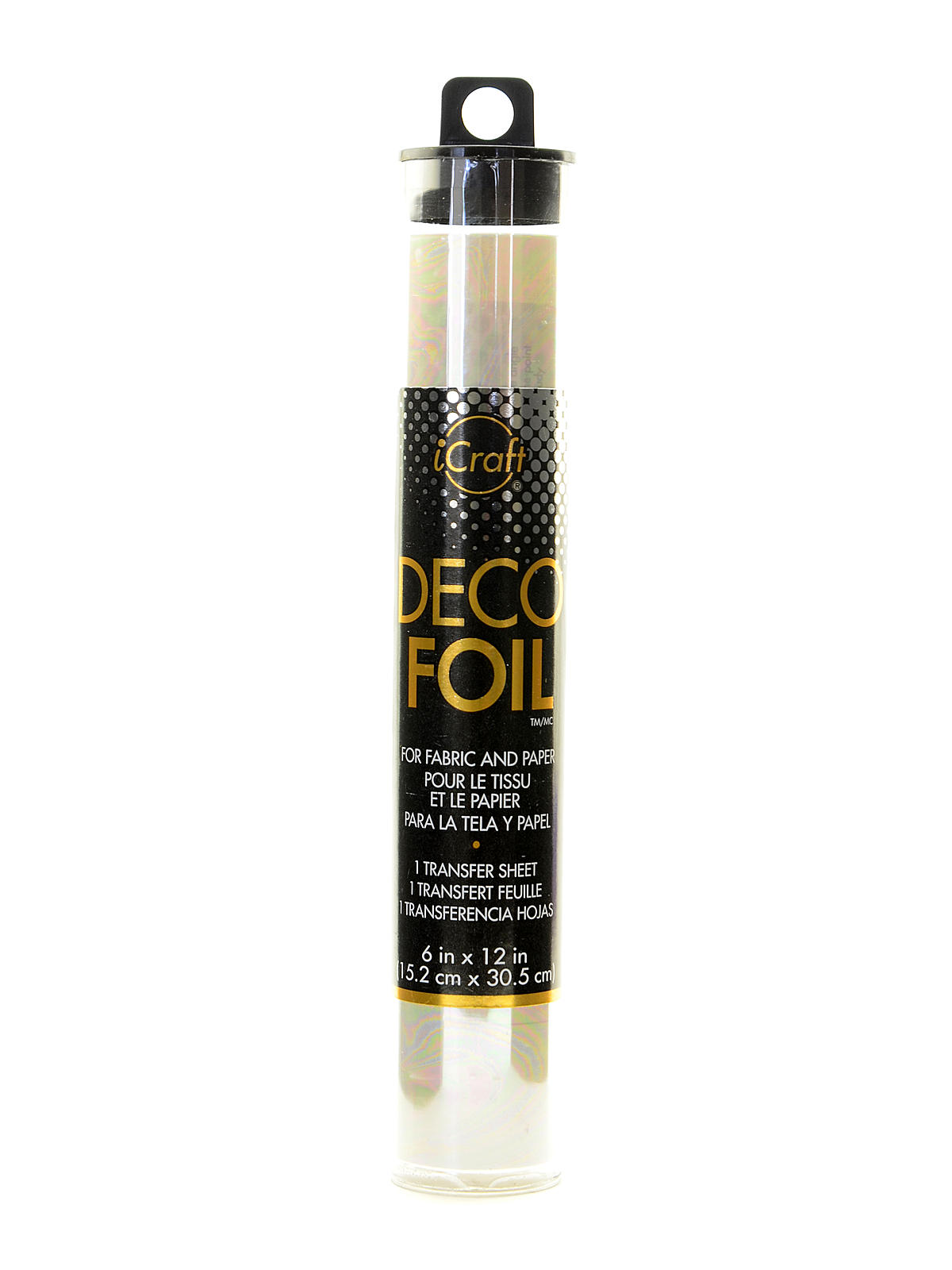 iCraft Deco Foil 6 in. x 12 in. pack of 5 sheets opal