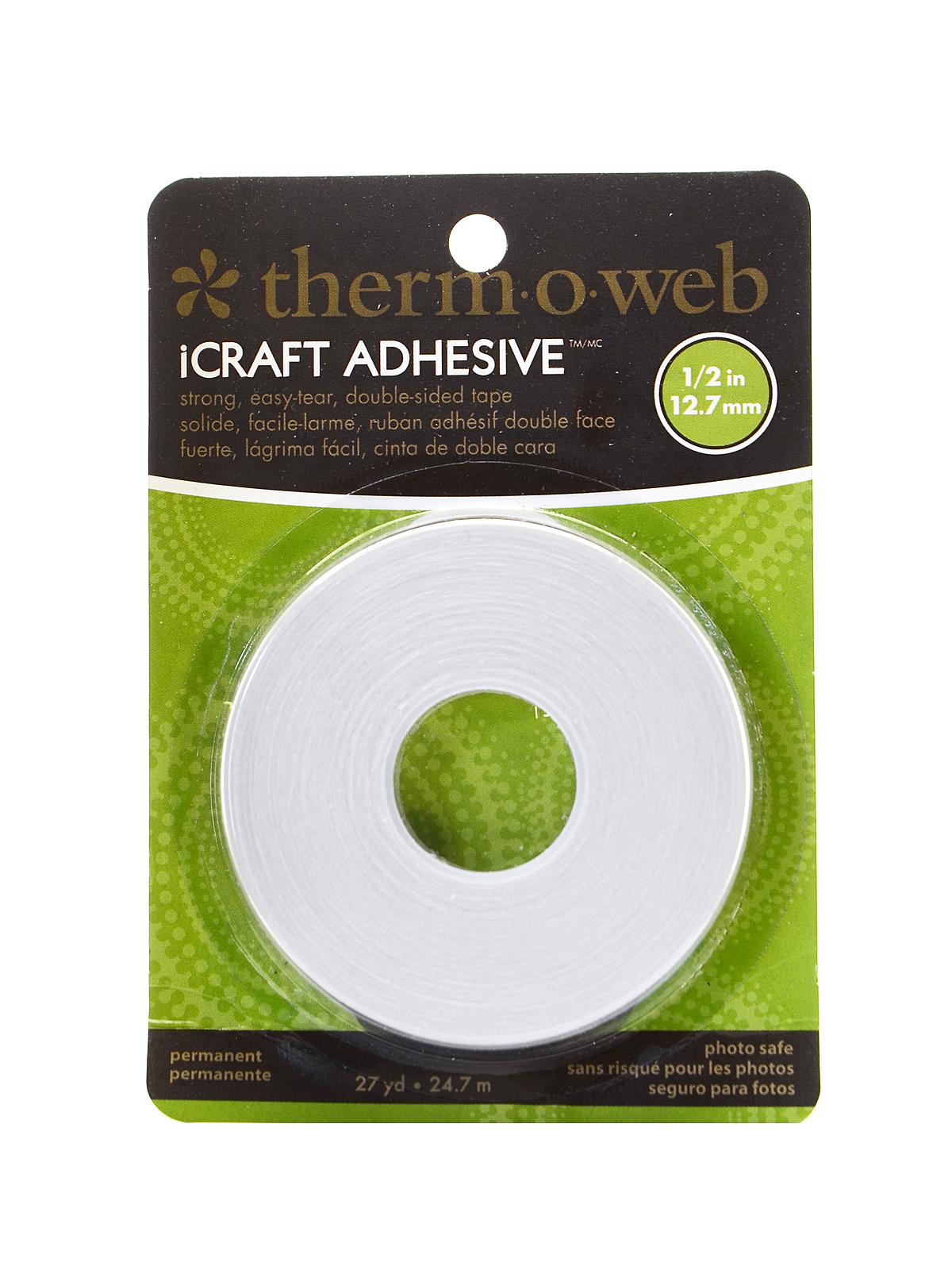 Icraft Easy-tear Double-sided Tape 1 2 In. X 25 Yd. Roll