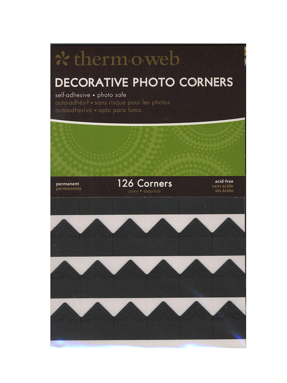 Decorative Photo Corners Black Pack Of 126
