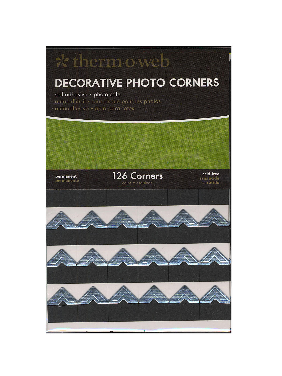 Decorative Photo Corners Silver Pack Of 126