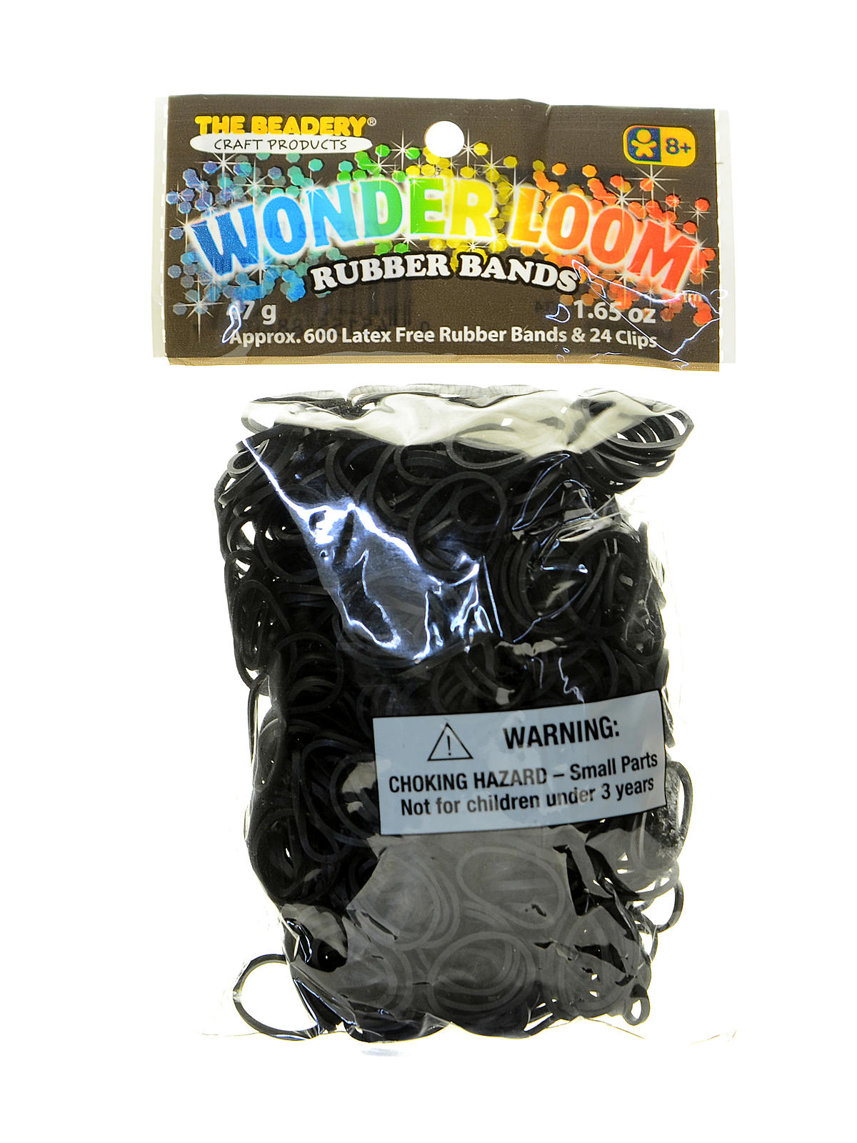 Wonder Loom Rubber Bands and Clips black pack of 600