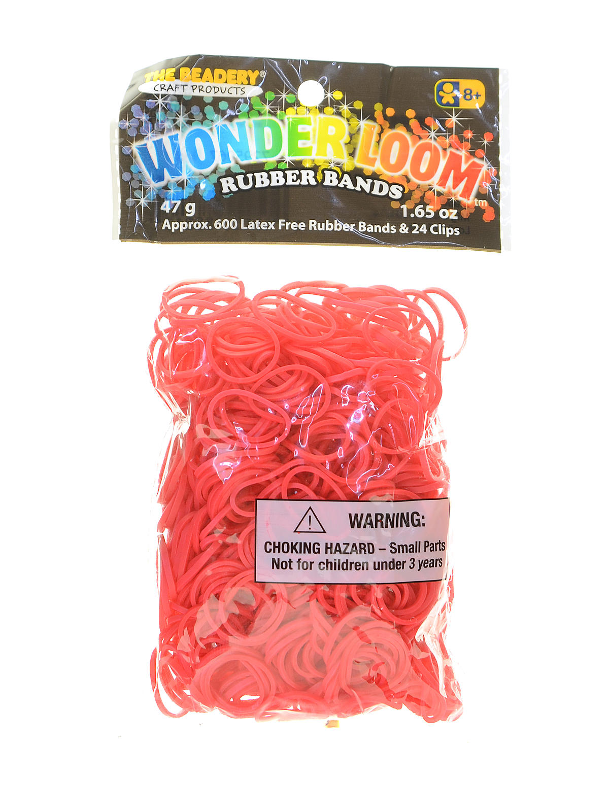 Wonder Loom Rubber Bands and Clips red pack of 600