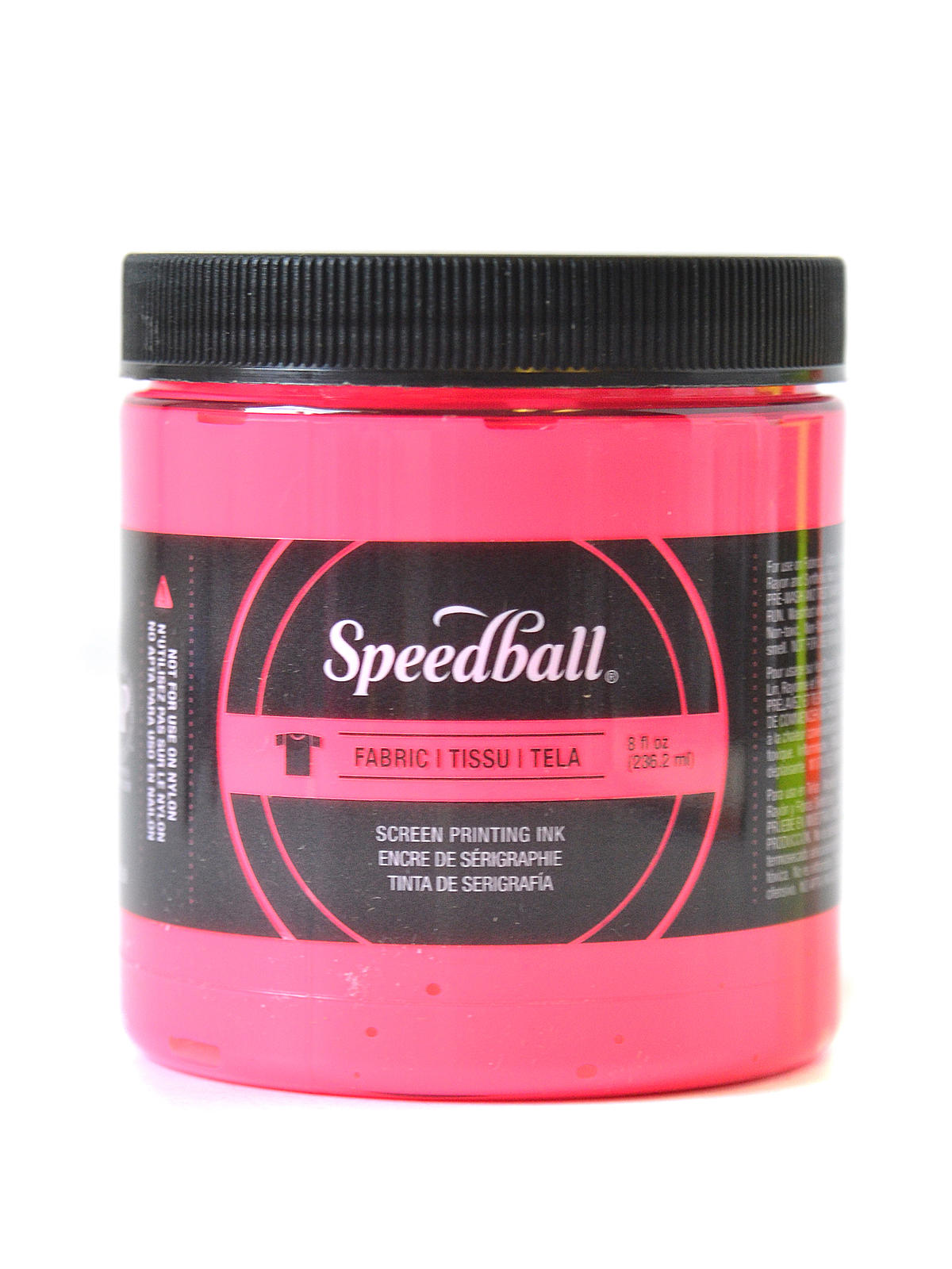 Fabric Screen Printing Ink fluorescent hot pink 8 oz.