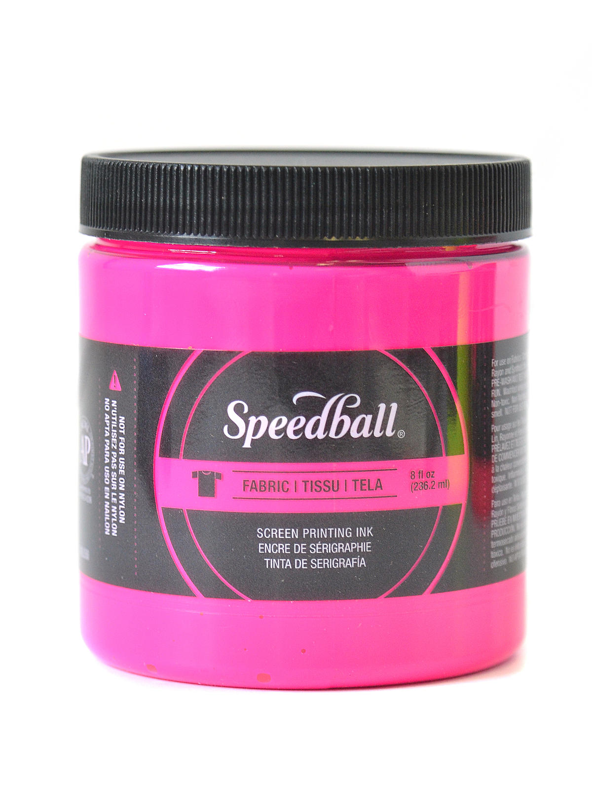 Fabric Screen Printing Ink fluorescent magenta 8 oz.
