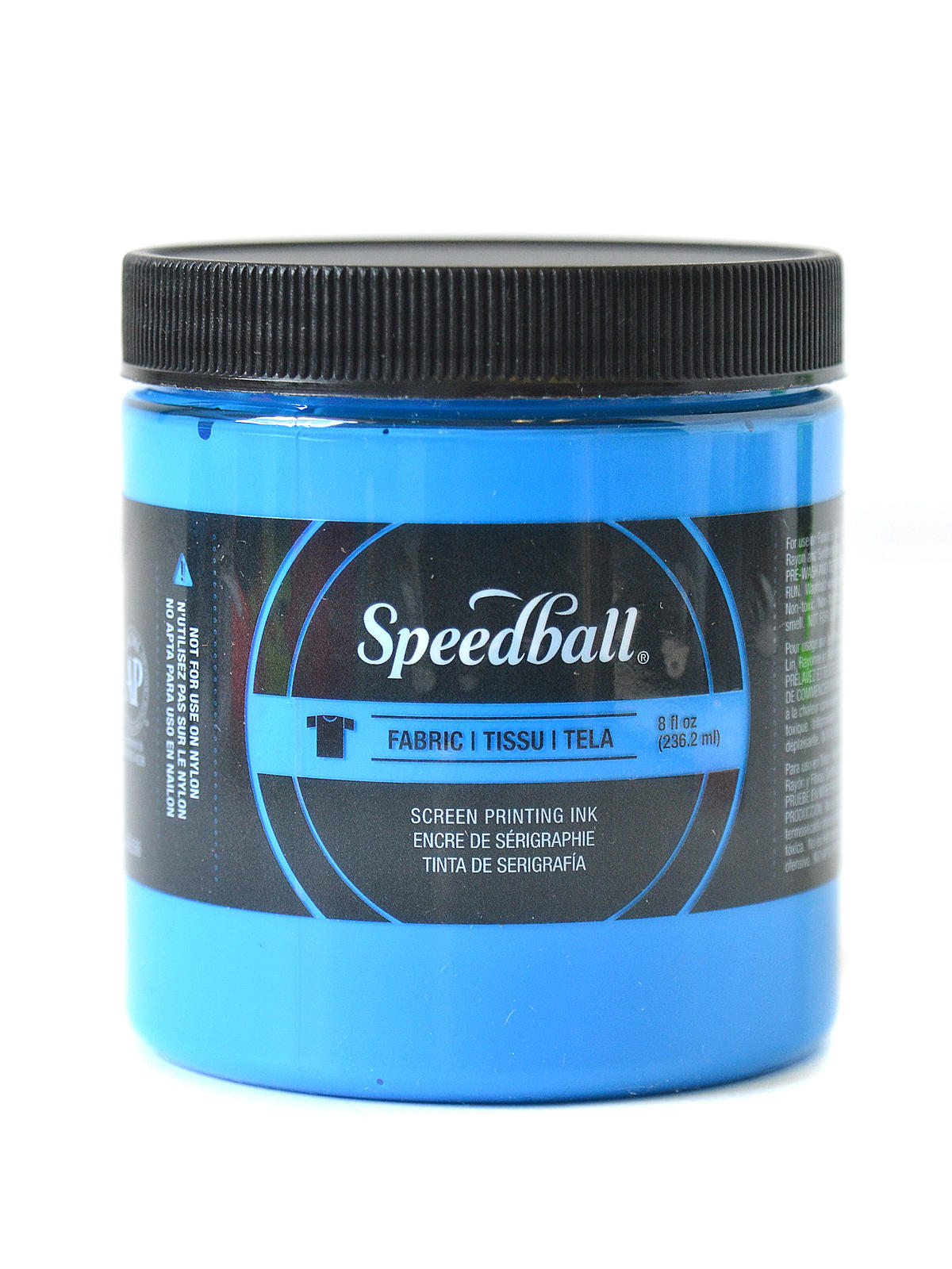 Fabric Screen Printing Ink fluorescent blue 8 oz.