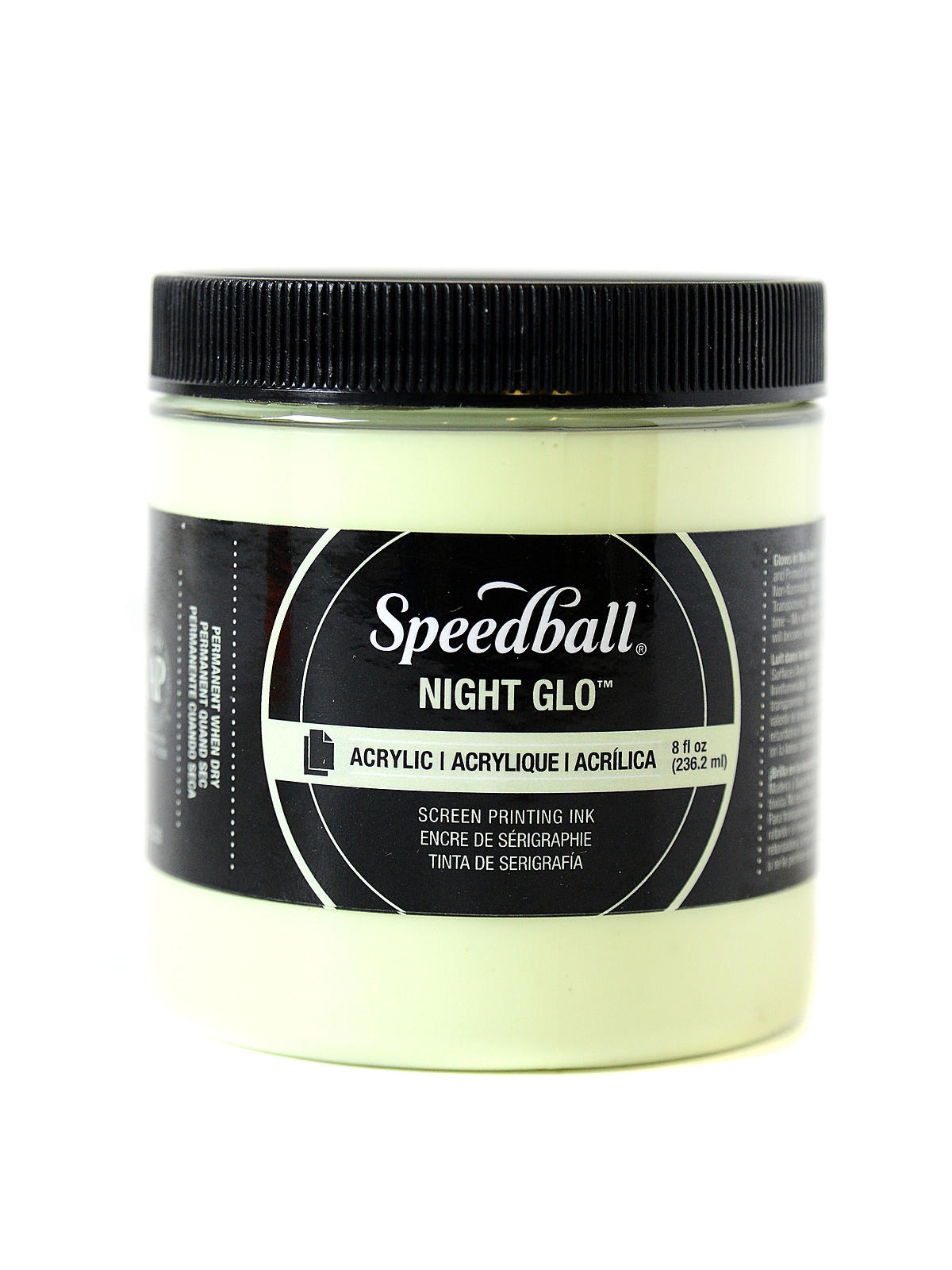 Acrylic Screen Printing Ink night glo original 8 oz.