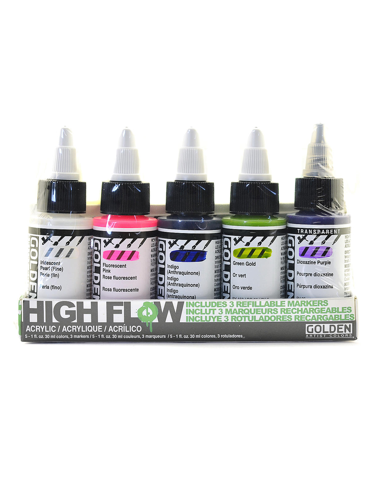 High Flow Marker Set 6 paints 3 markers