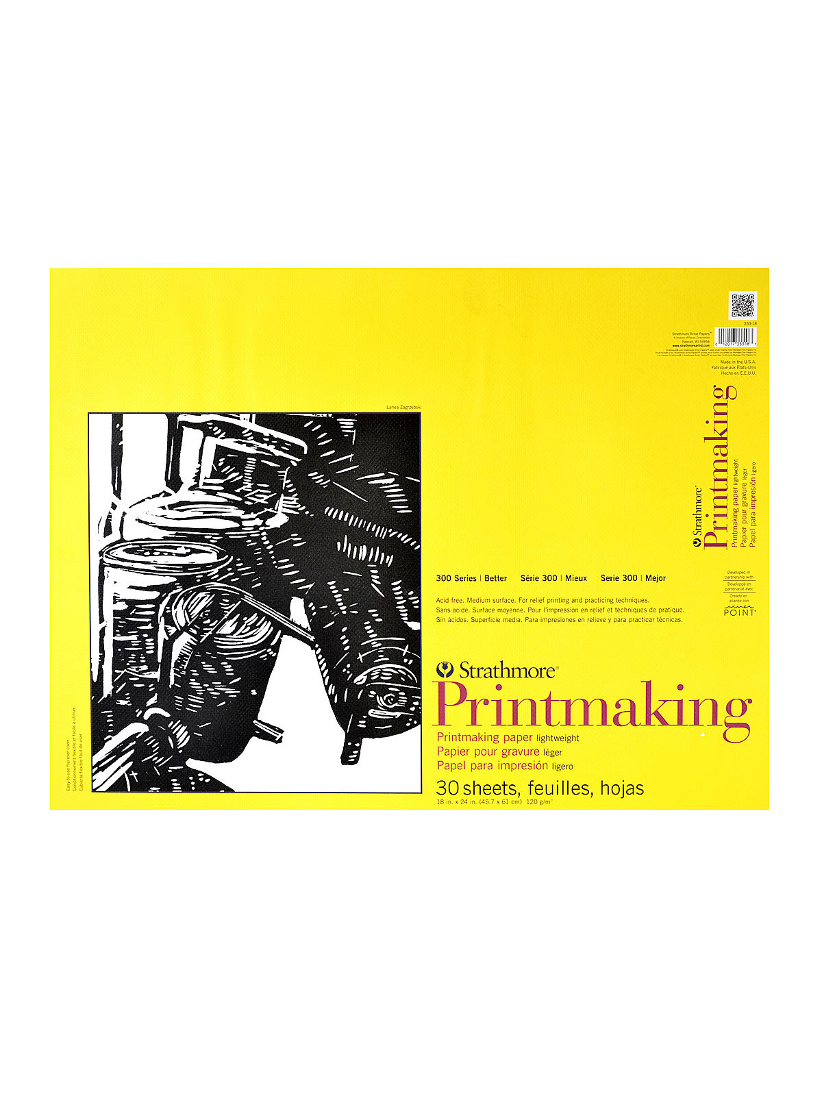Printmaking Paper Pads 18 in. x 24 in. 30 sheets
