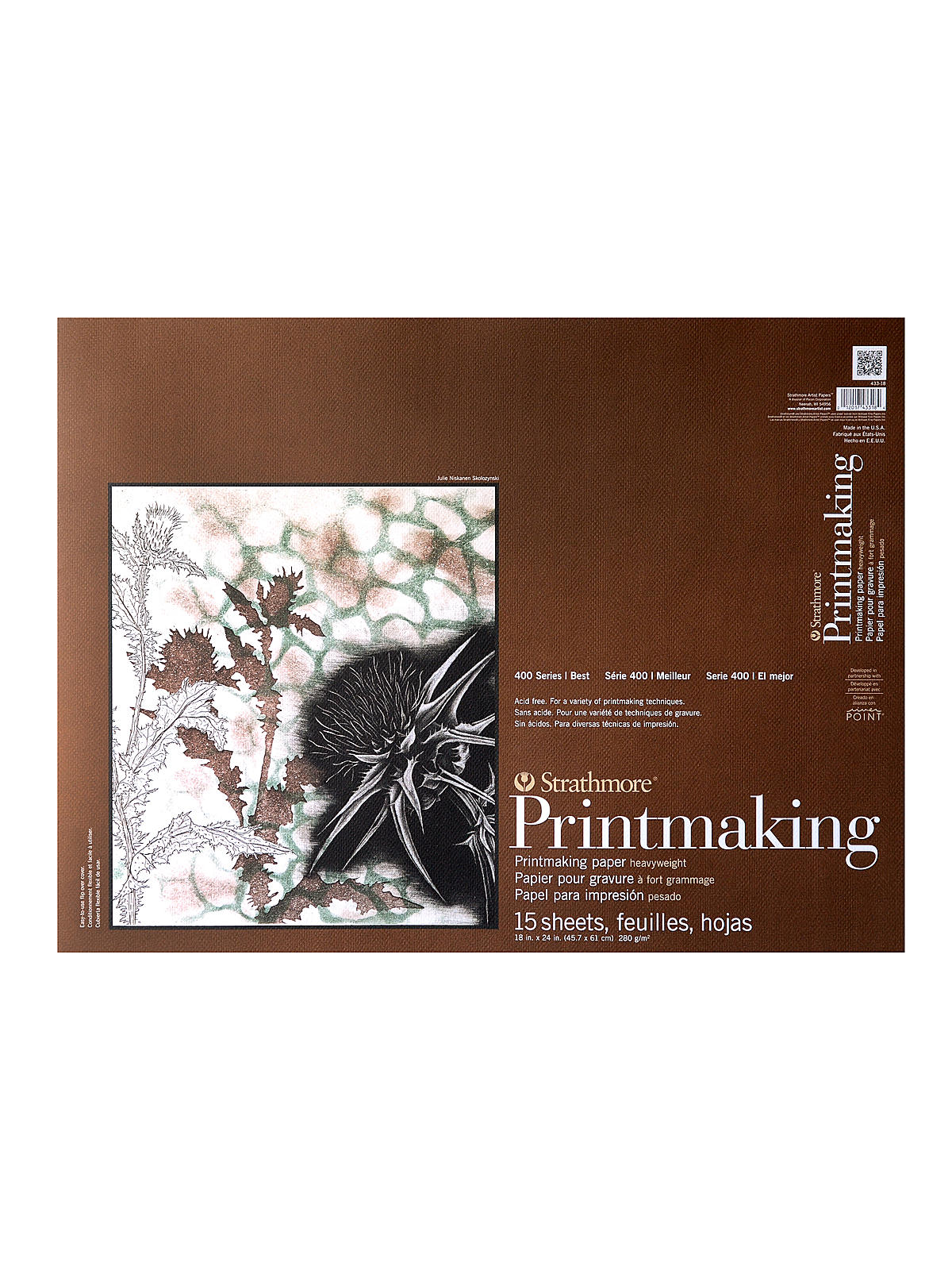 400 Series Heavyweight Printmaking Paper 18 in. x 24 in. pad of 15 sheets